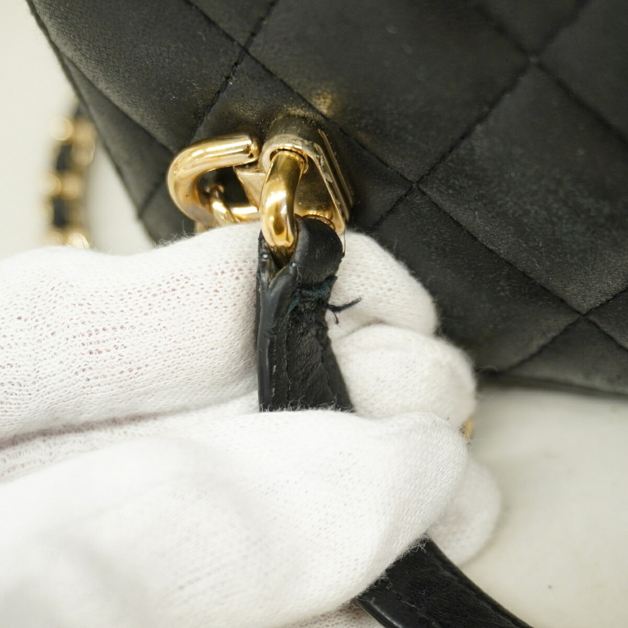 Chanel Black Leather Vanity Bag (Pre-Owned)