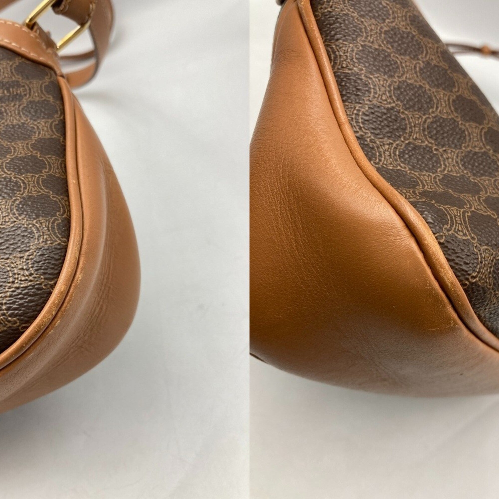 Celine Macadam Brown Pvc Leather Shoulder Bag (Pre-Owned)