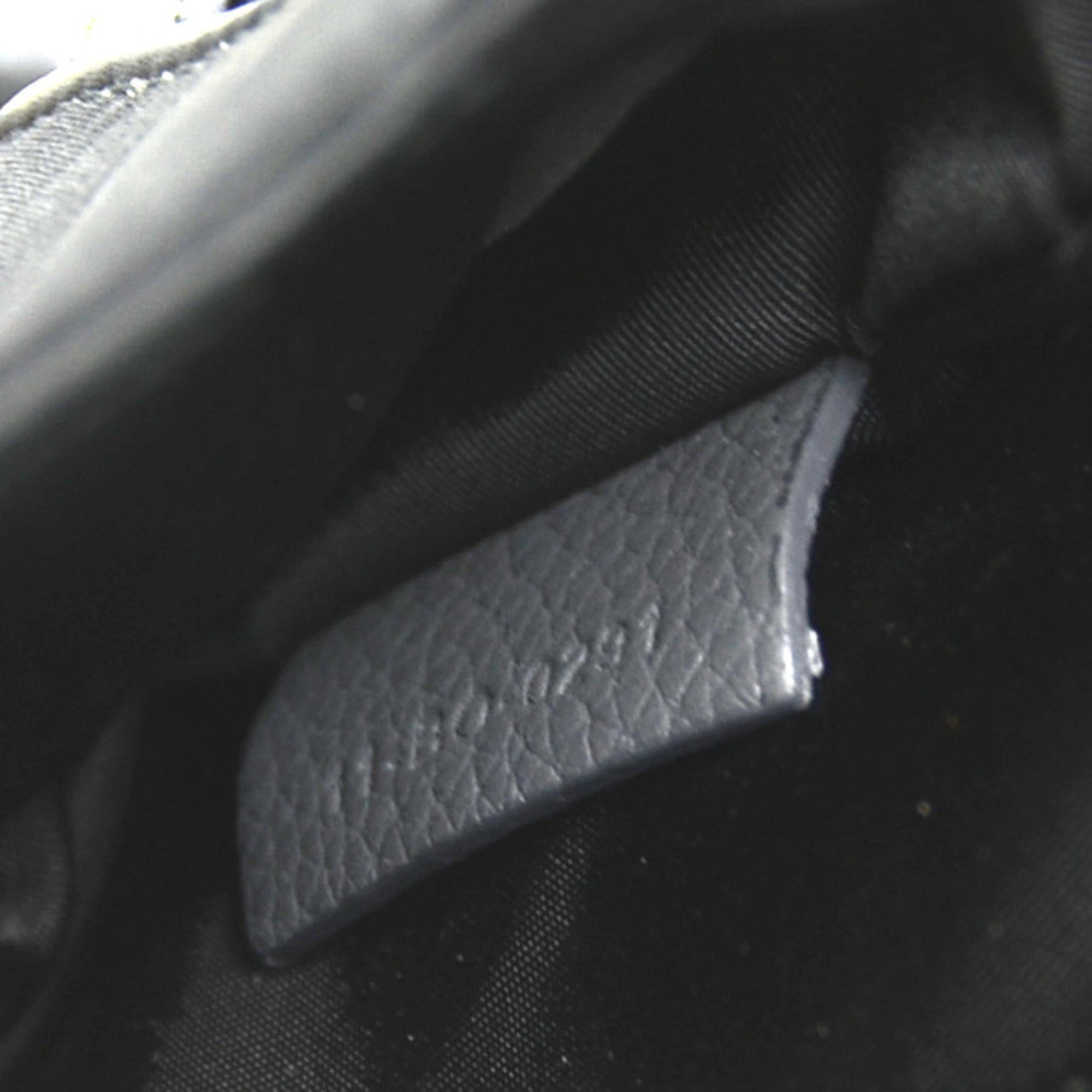 Christian Dior Black Navy Leather Nylon Saddle Bag Shoulder Bag (Pre-Owned)
