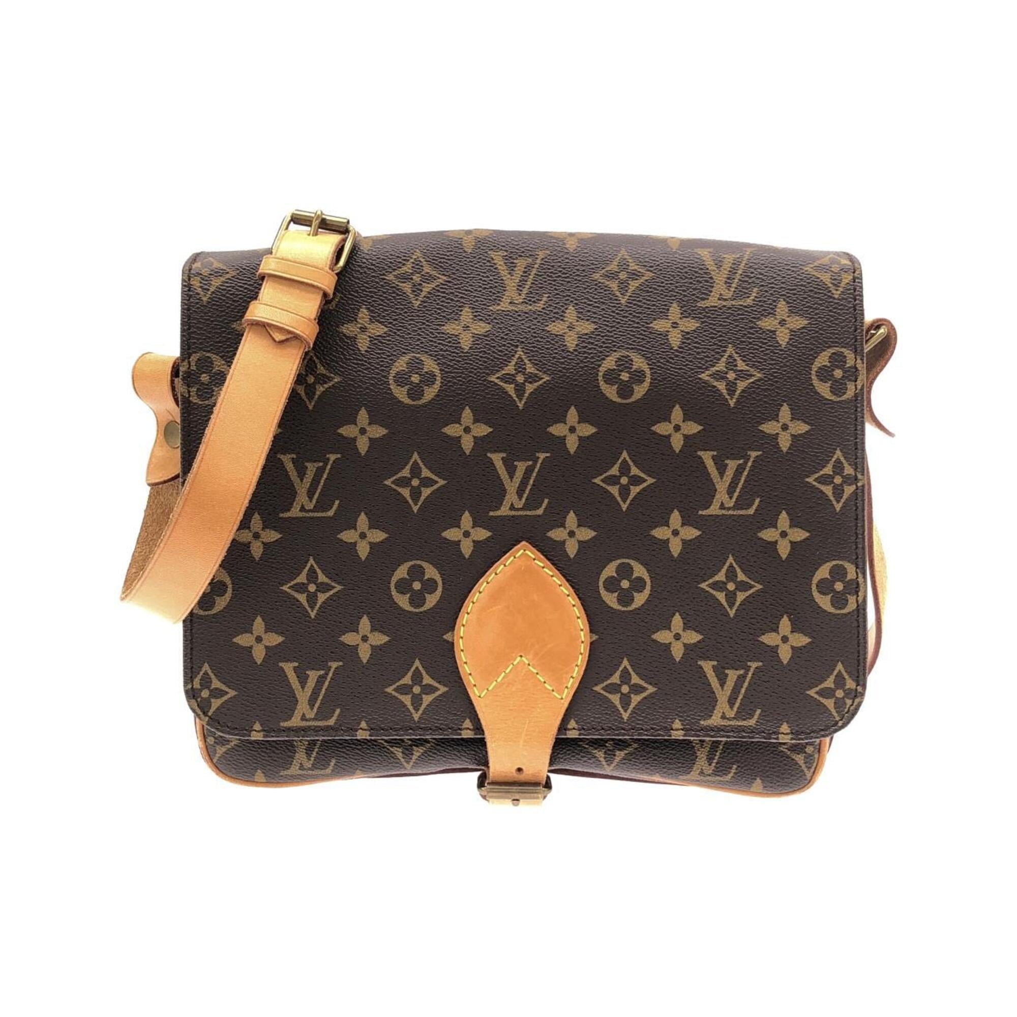 Louis Vuitton Monogram Marron Coated Canvas Shoulder Bag (Pre-Owned)