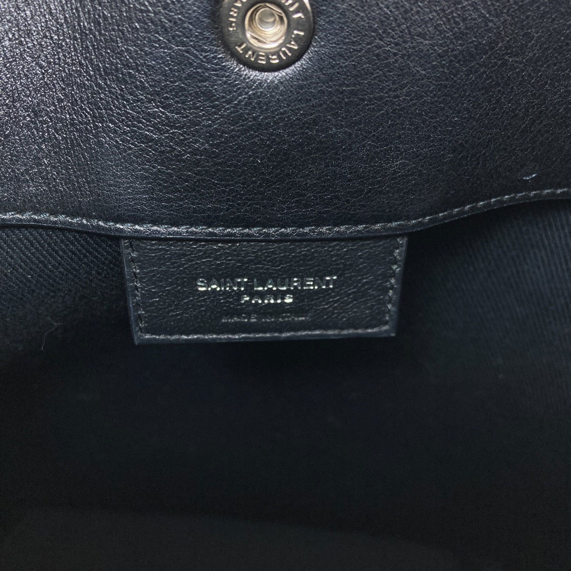 Saint Laurent Black Leather Shoulder Bag (Pre-Owned)