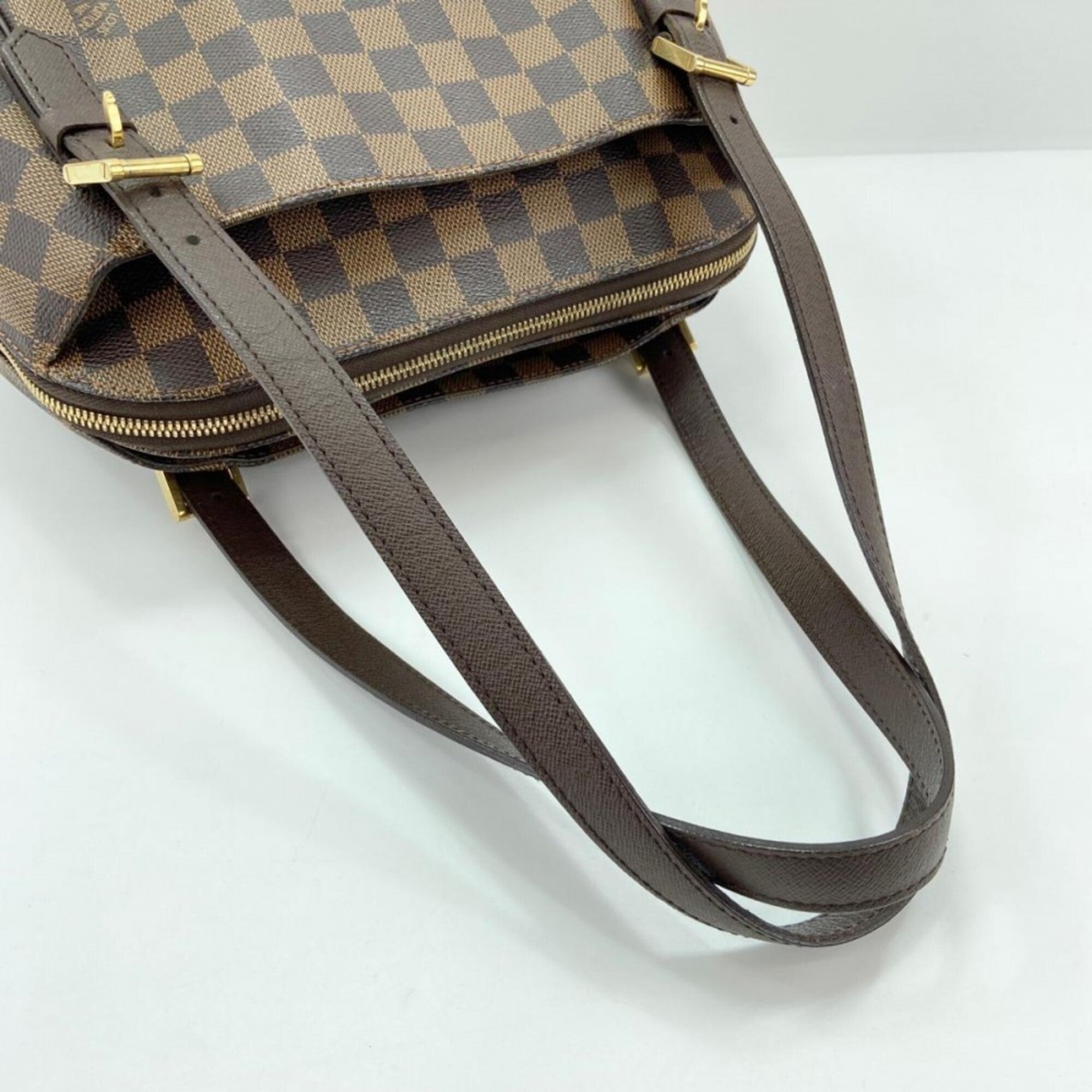 Louis Vuitton Beige Brown Damier Canvas Shoulder Bag (Pre-Owned)