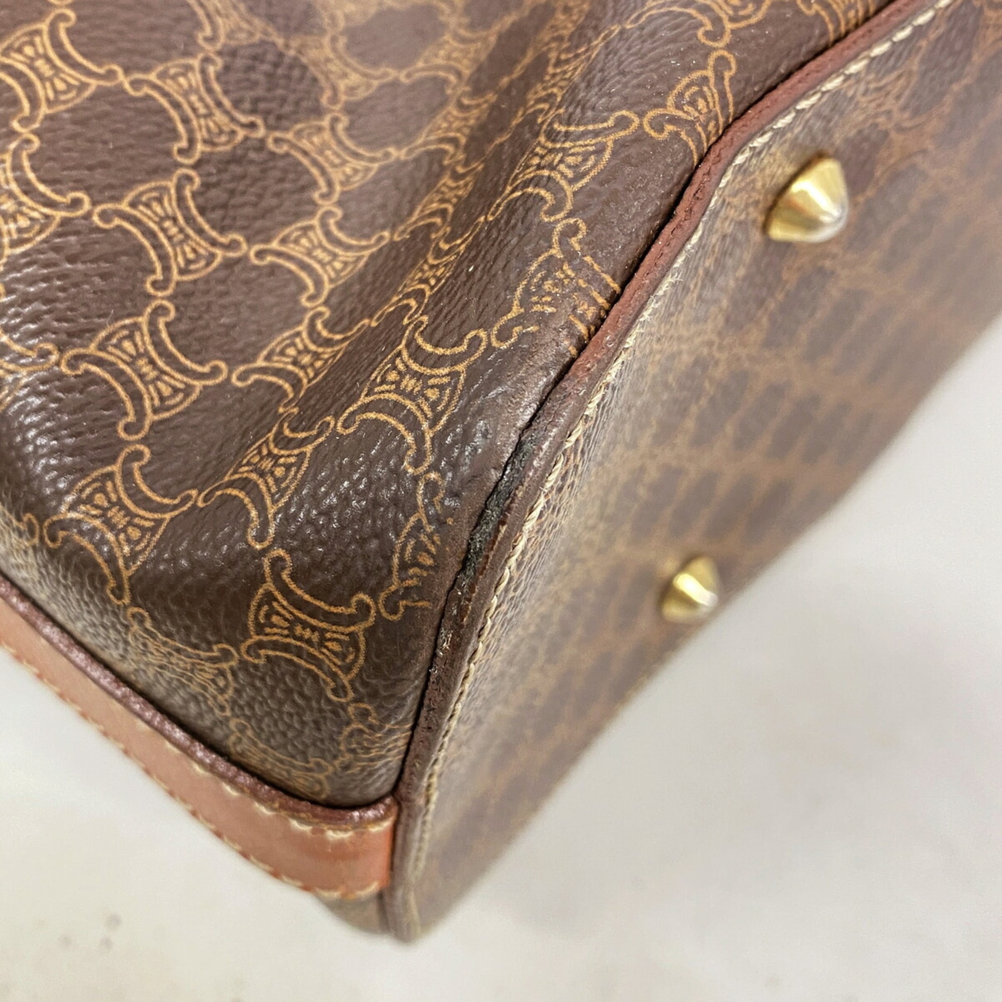 Celine Brown Pvc Tote Bag (Pre-Owned)