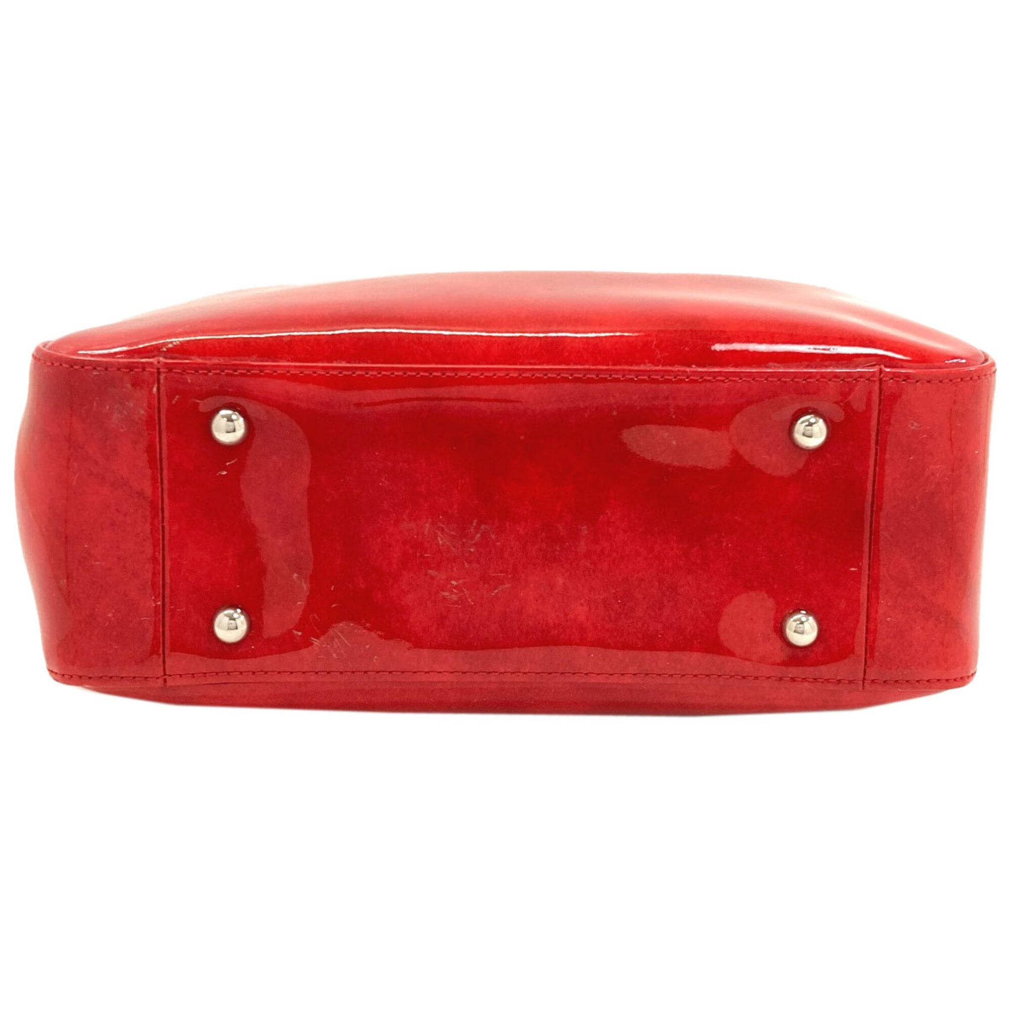 Longchamp Red Color Leather Handbag (Pre-Owned)