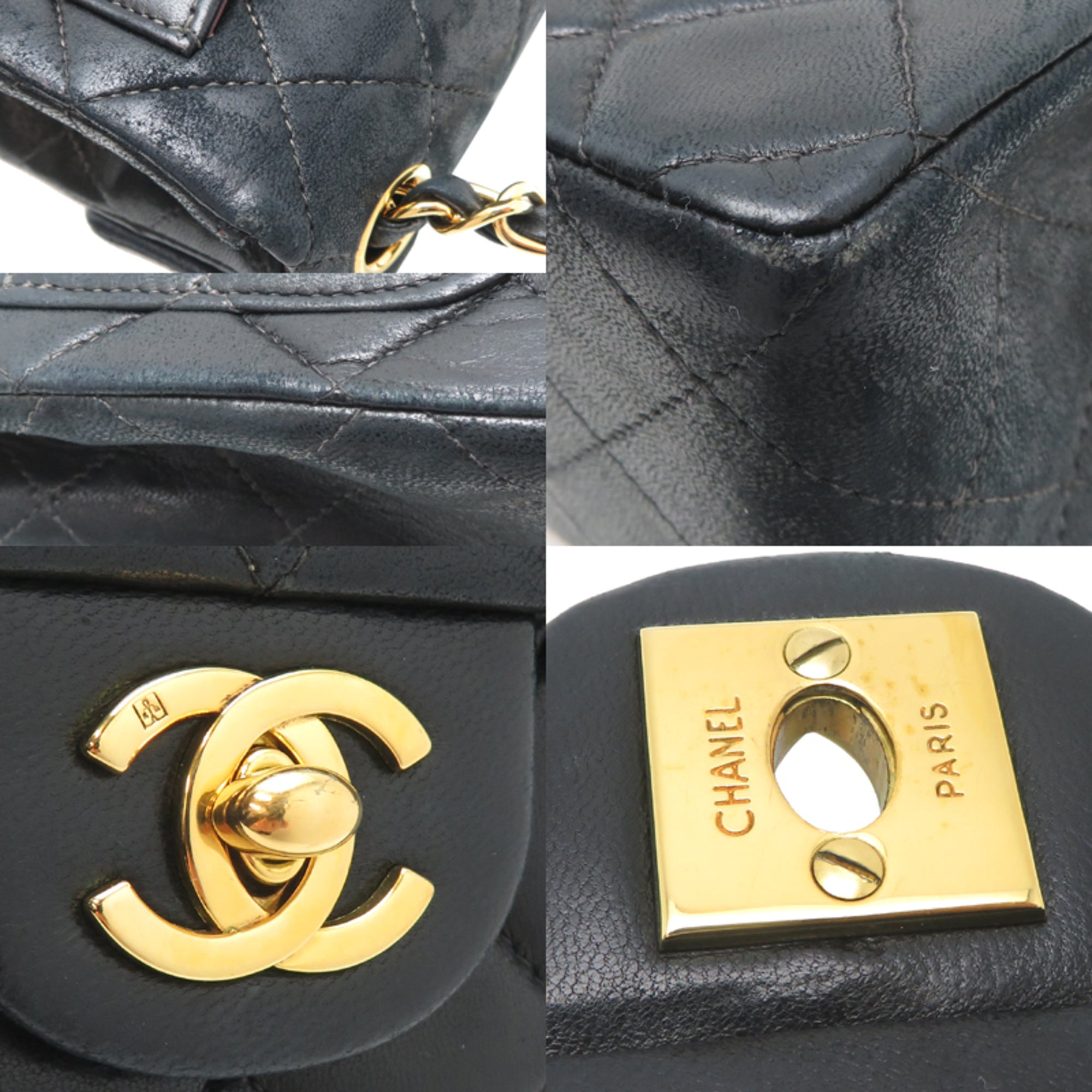 Chanel Black Leather Shoulder Bag (Pre-Owned)