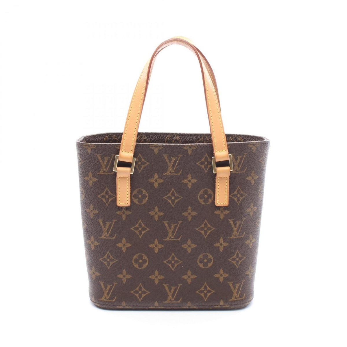 Louis Vuitton Brown Monogram Coated Canvas Leather Handbag (Pre-Owned)