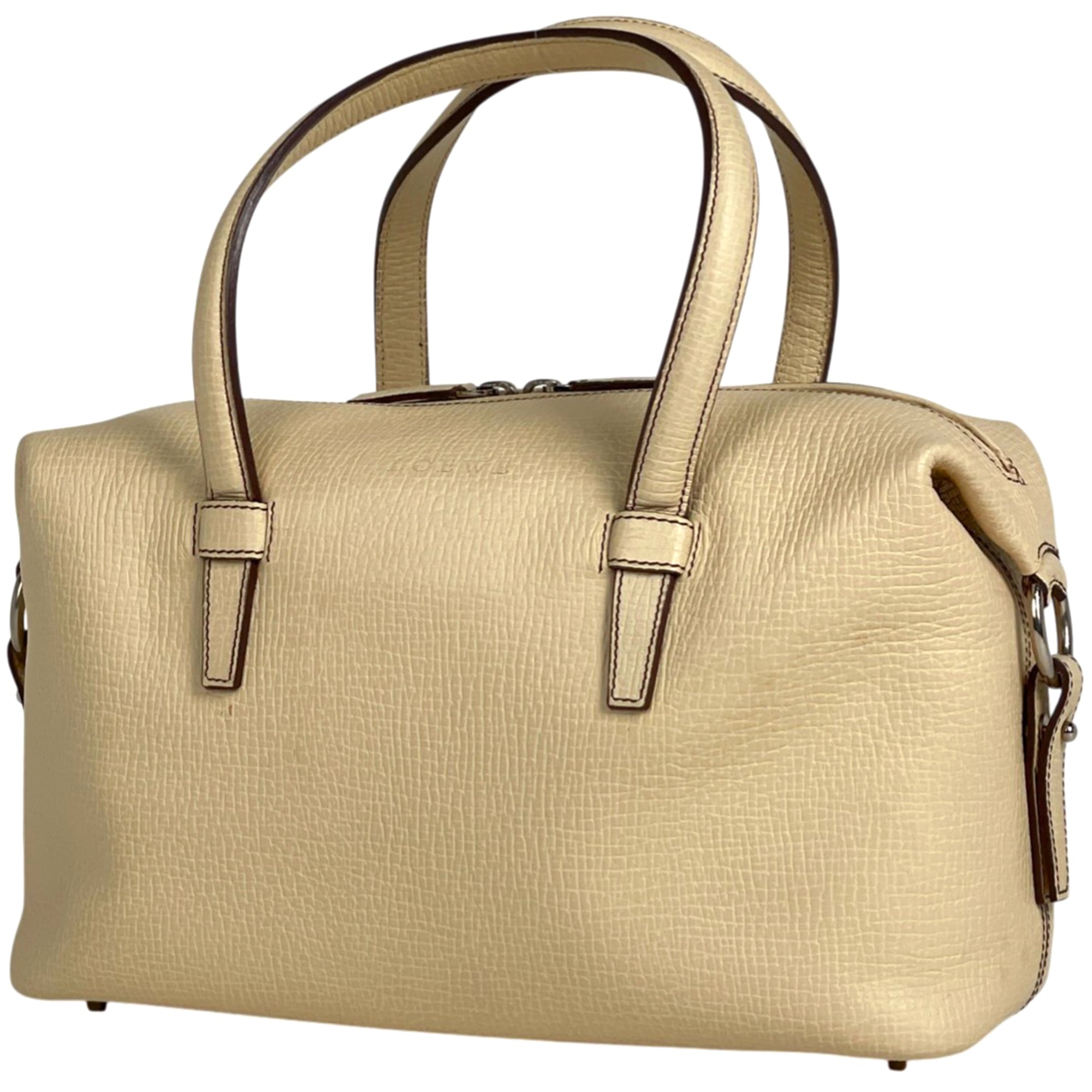 Loewe Light Beige Leather Handbag (Pre-Owned)