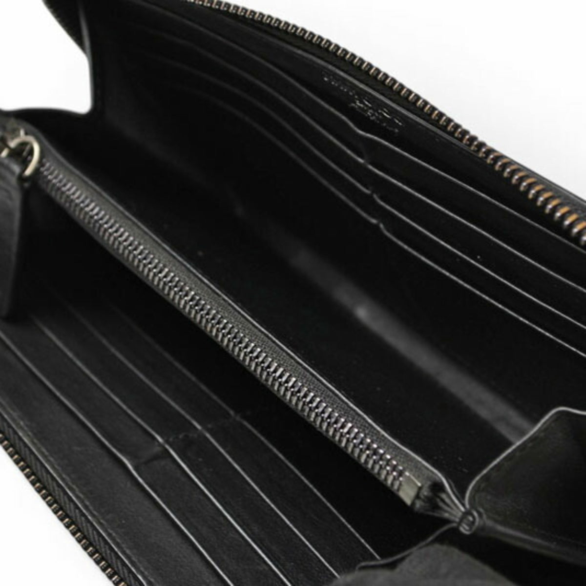 Jimmy Choo Black Leather Long Wallet (Bi-Fold) (Pre-Owned)