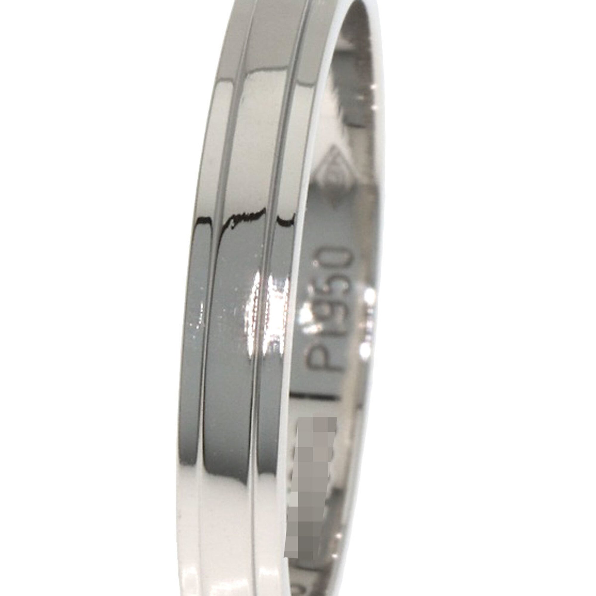 Cartier Platinum Platinum 950 Band Ring (Pre-Owned)