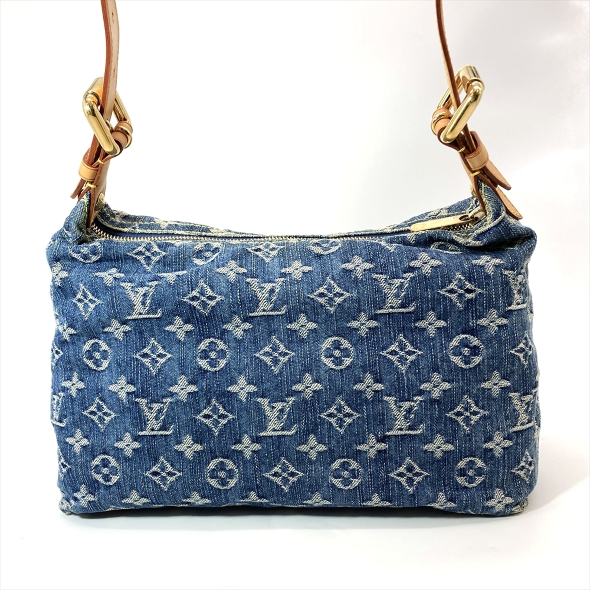 Louis Vuitton Monogram Denim Blue Monogram Denim Shoulder Bag (Pre-Owned)