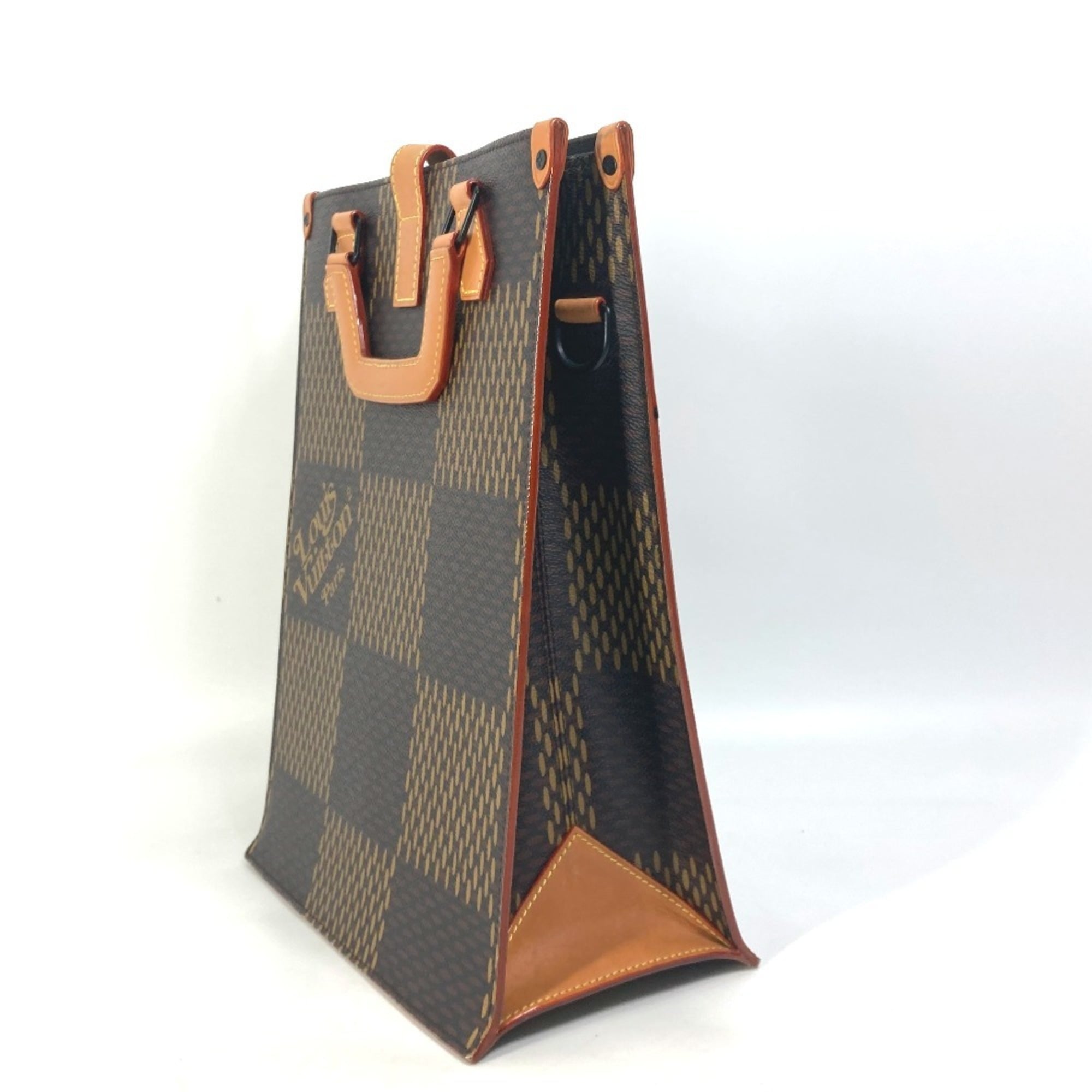 Louis Vuitton Brown Damier Canvas Damier Canvas Shoulder Bag Tote Bag (Pre-Owned)