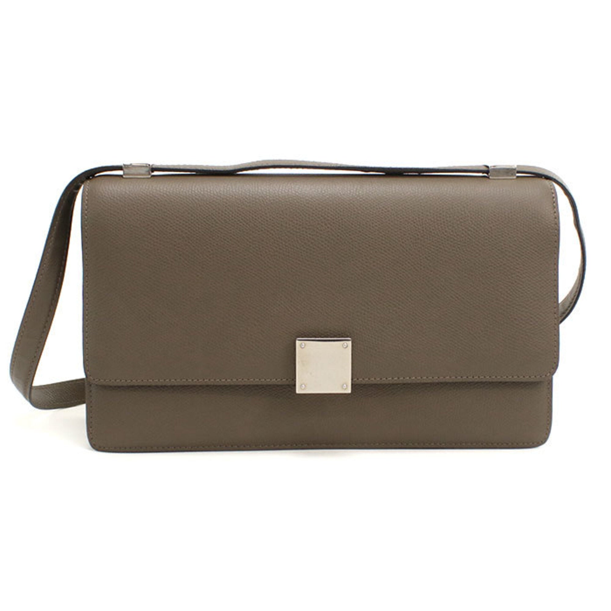 Celine Gray Leather Shoulder Bag (Pre-Owned)