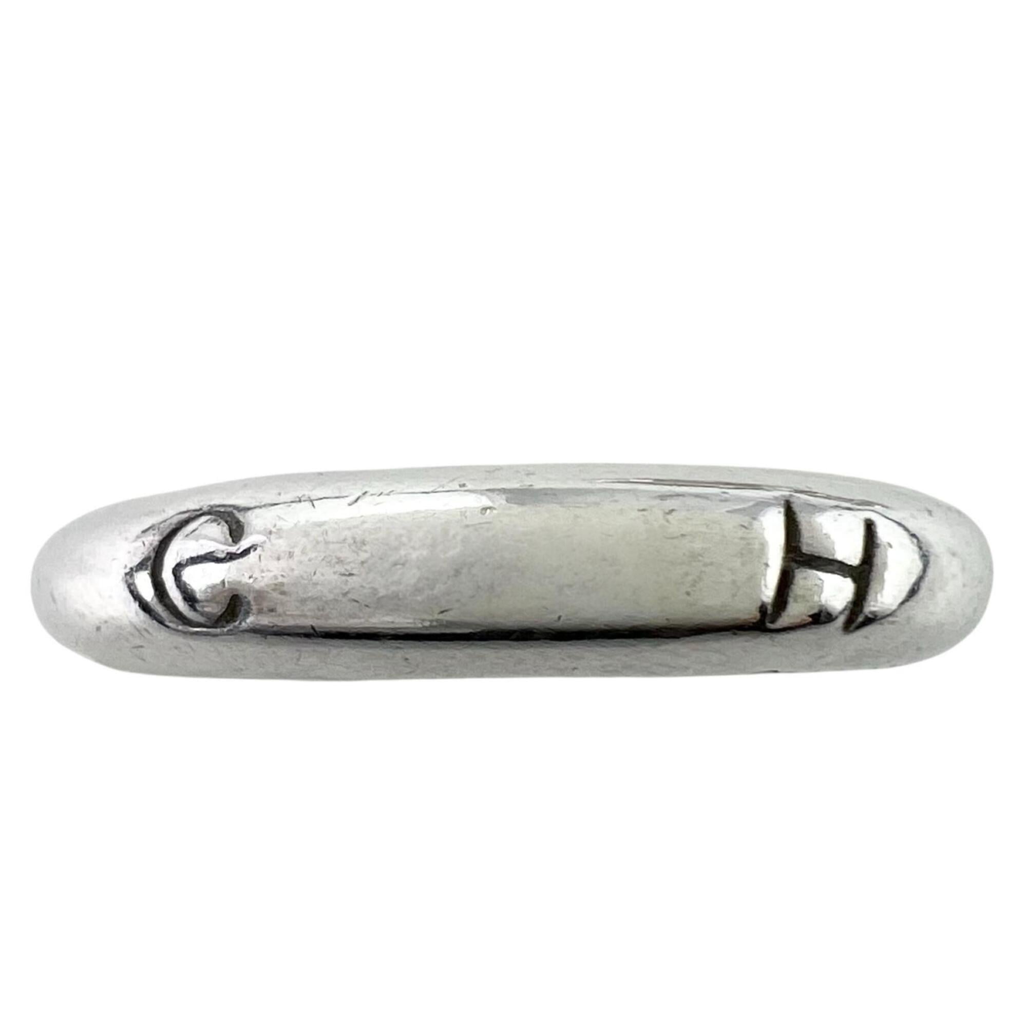 Chanel Silver Silver 925 Band Ring (Pre-Owned)