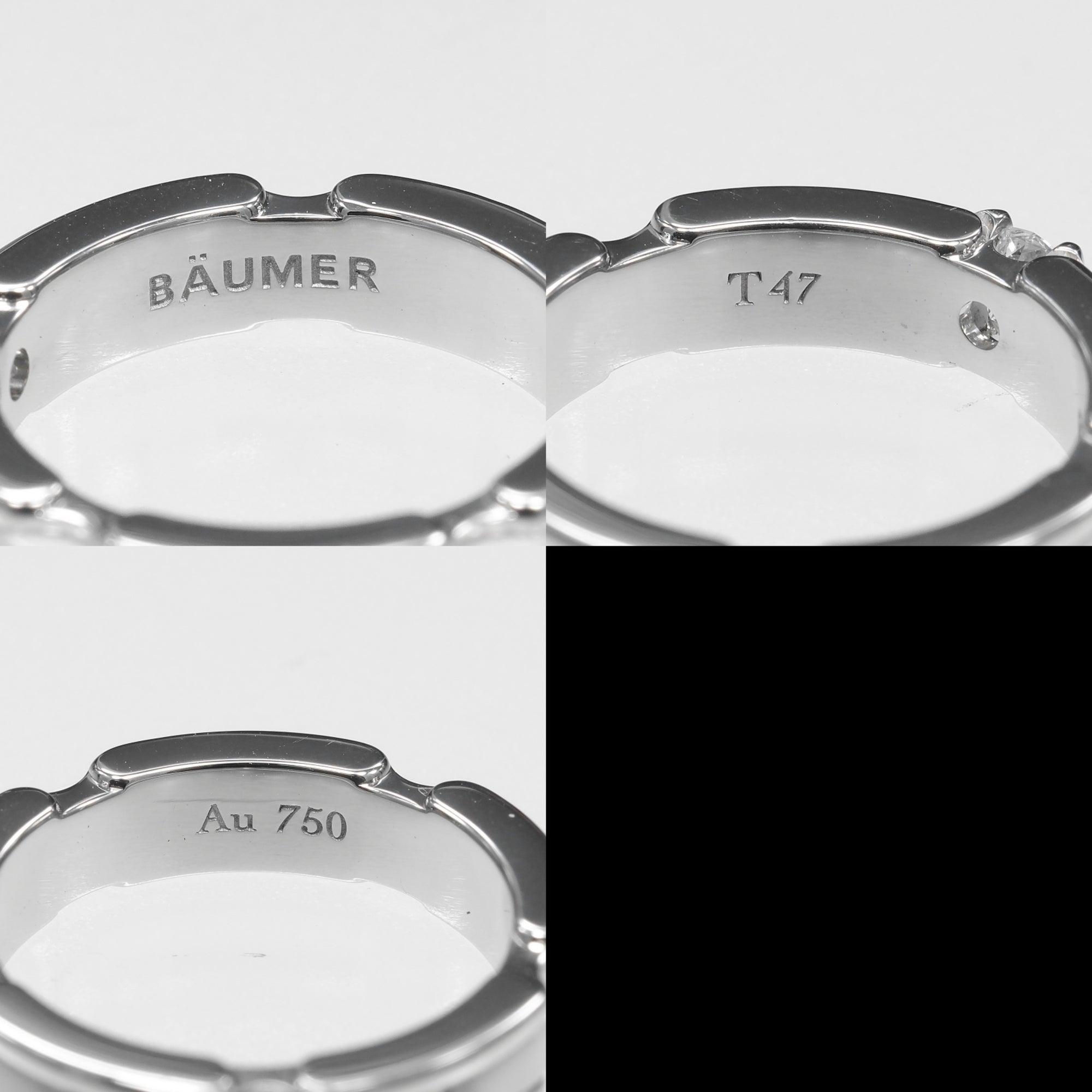Chanel White Gold (18K) Ceramic Band Ring (Pre-Owned)