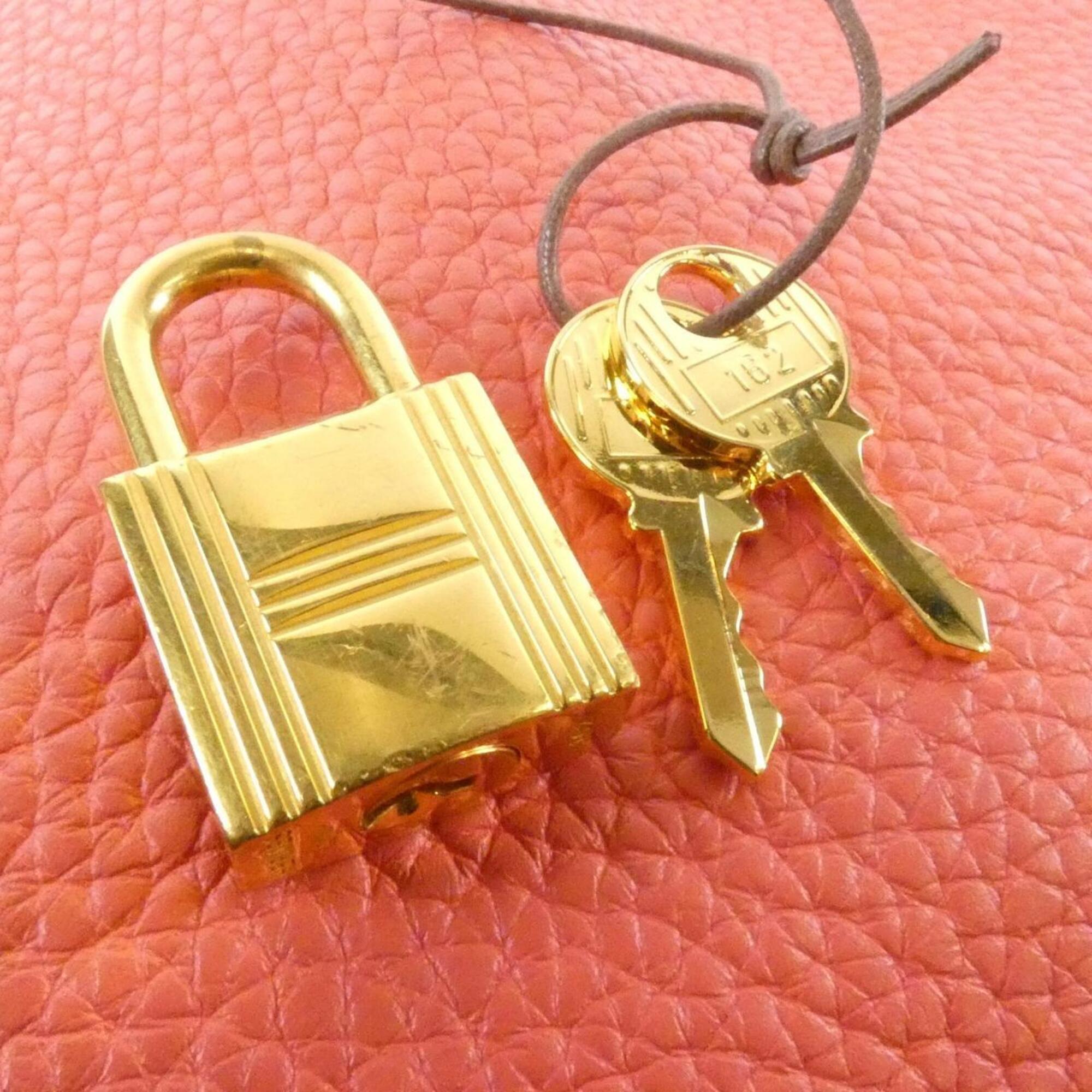 Hermes Rose Jaipur Taurillon Clemence Leather Handbag (Pre-Owned)