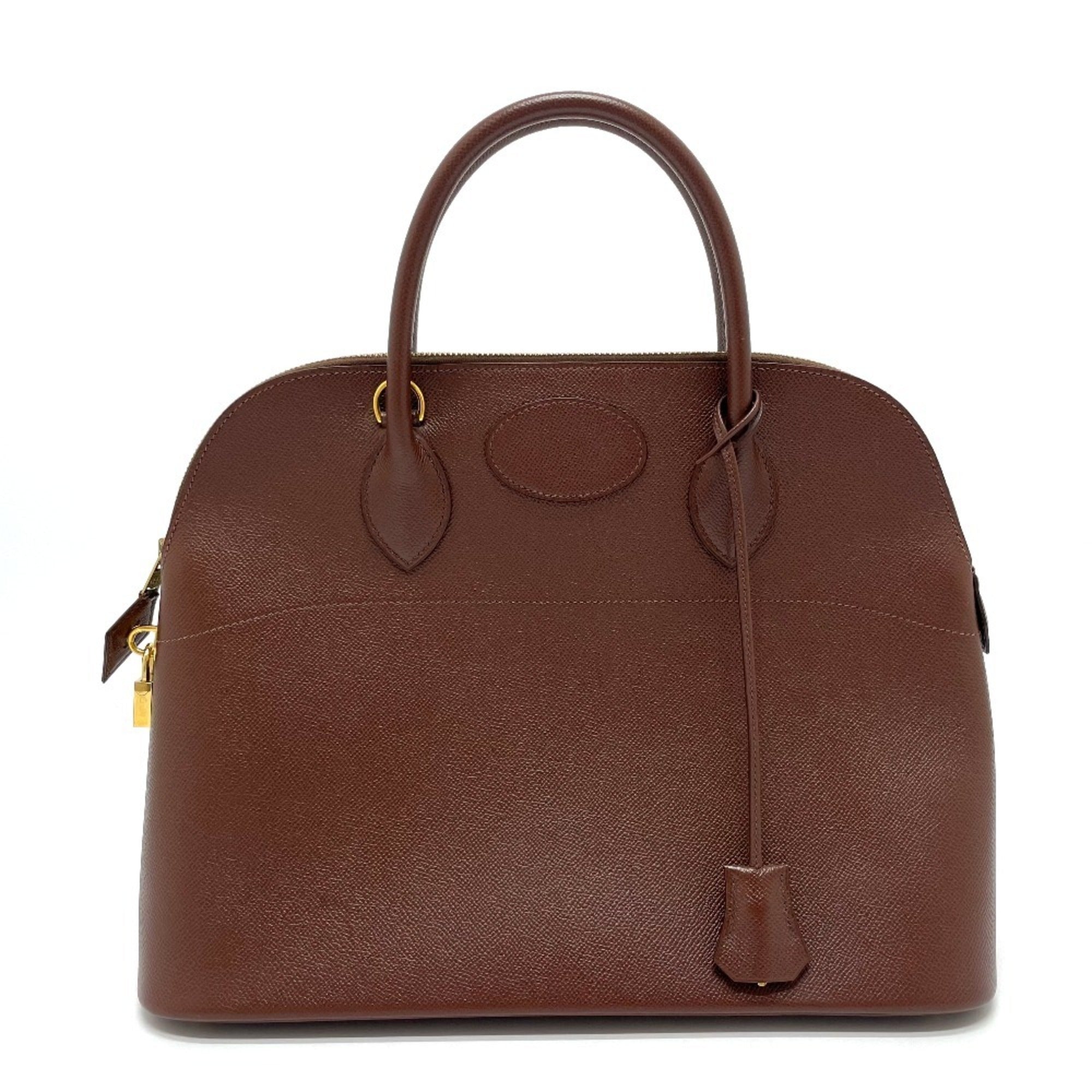 Hermes Bolide Brown Leather Handbag (Pre-Owned)