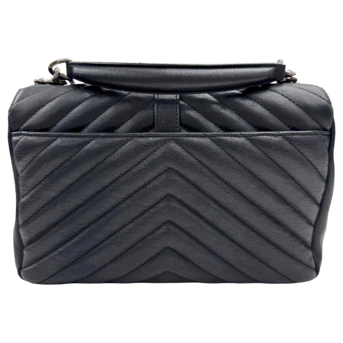 Saint Laurent Black Leather Shoulder Bag (Pre-Owned)