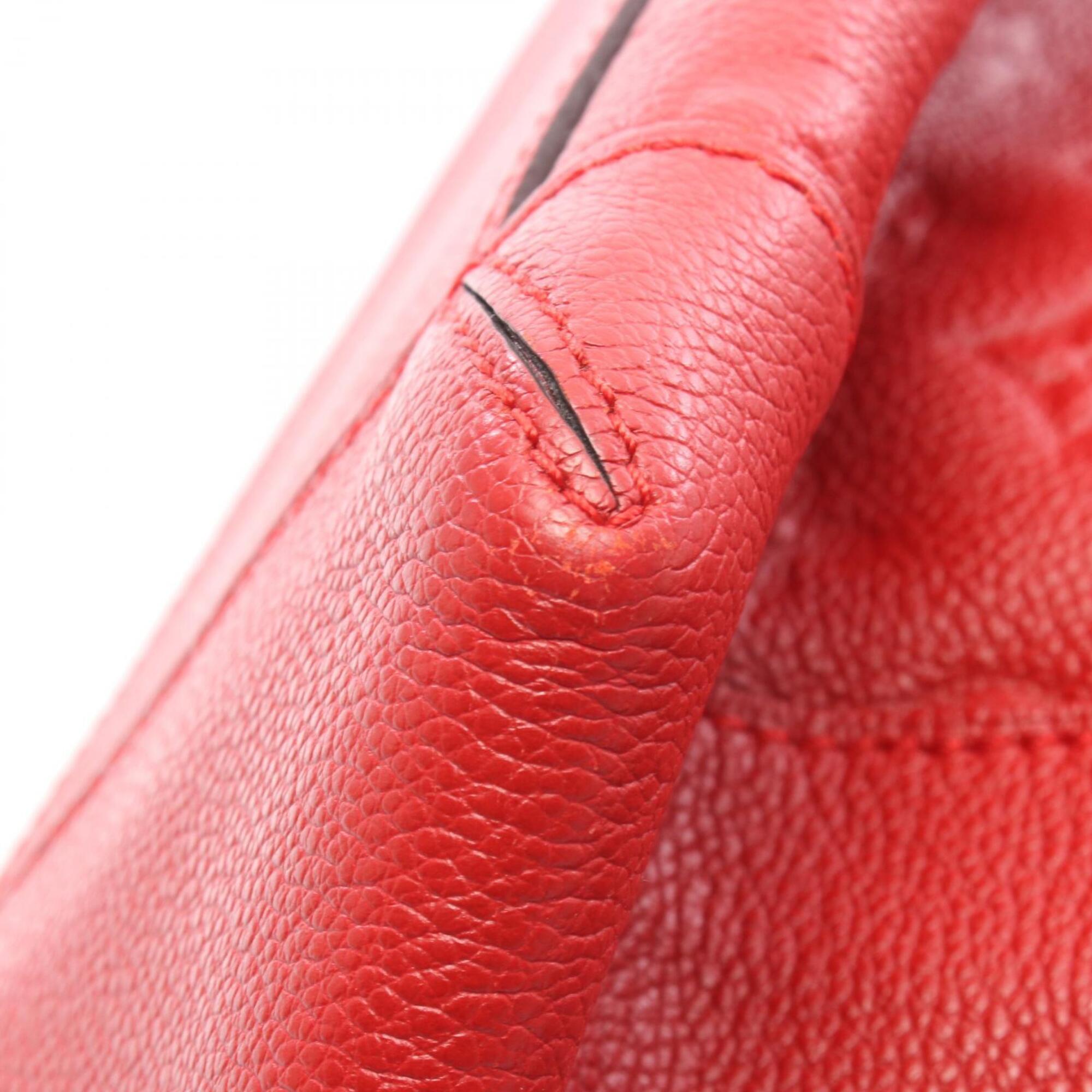 Louis Vuitton Black Red Color Monogram Empreinte Handbag Shoulder Bag (Pre-Owned)