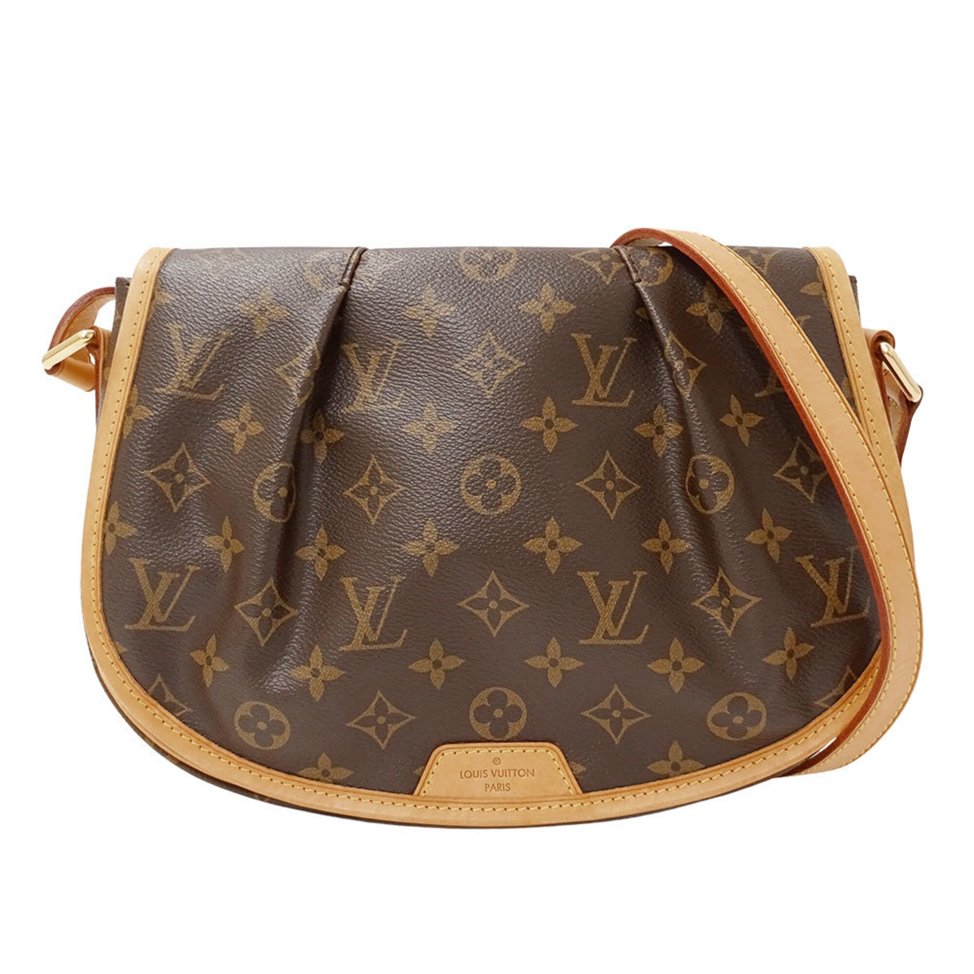 Louis Vuitton Brown Monogram Canvas Shoulder Bag (Pre-Owned)
