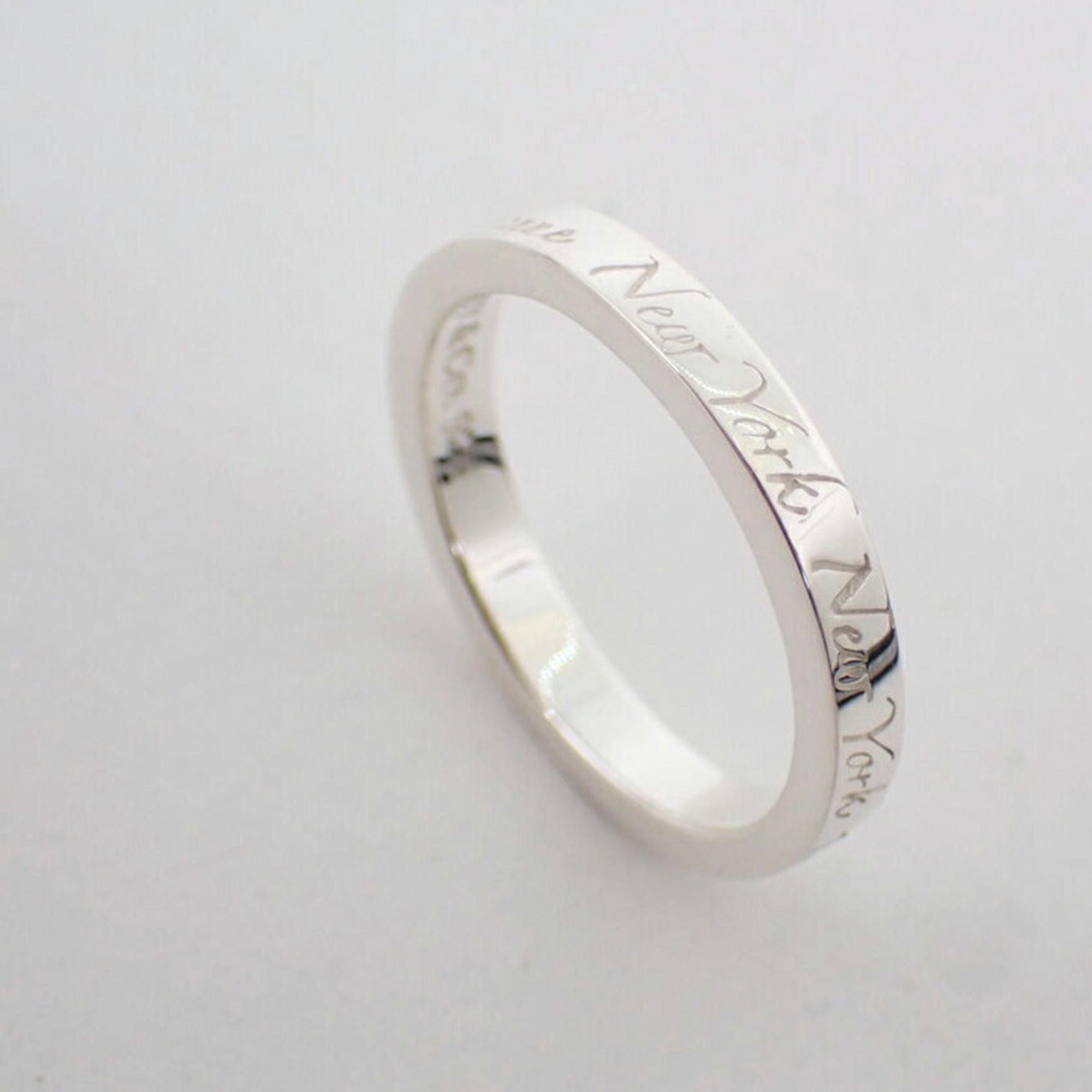 Tiffany Sterling Silver 925 Band Ring (Pre-Owned)
