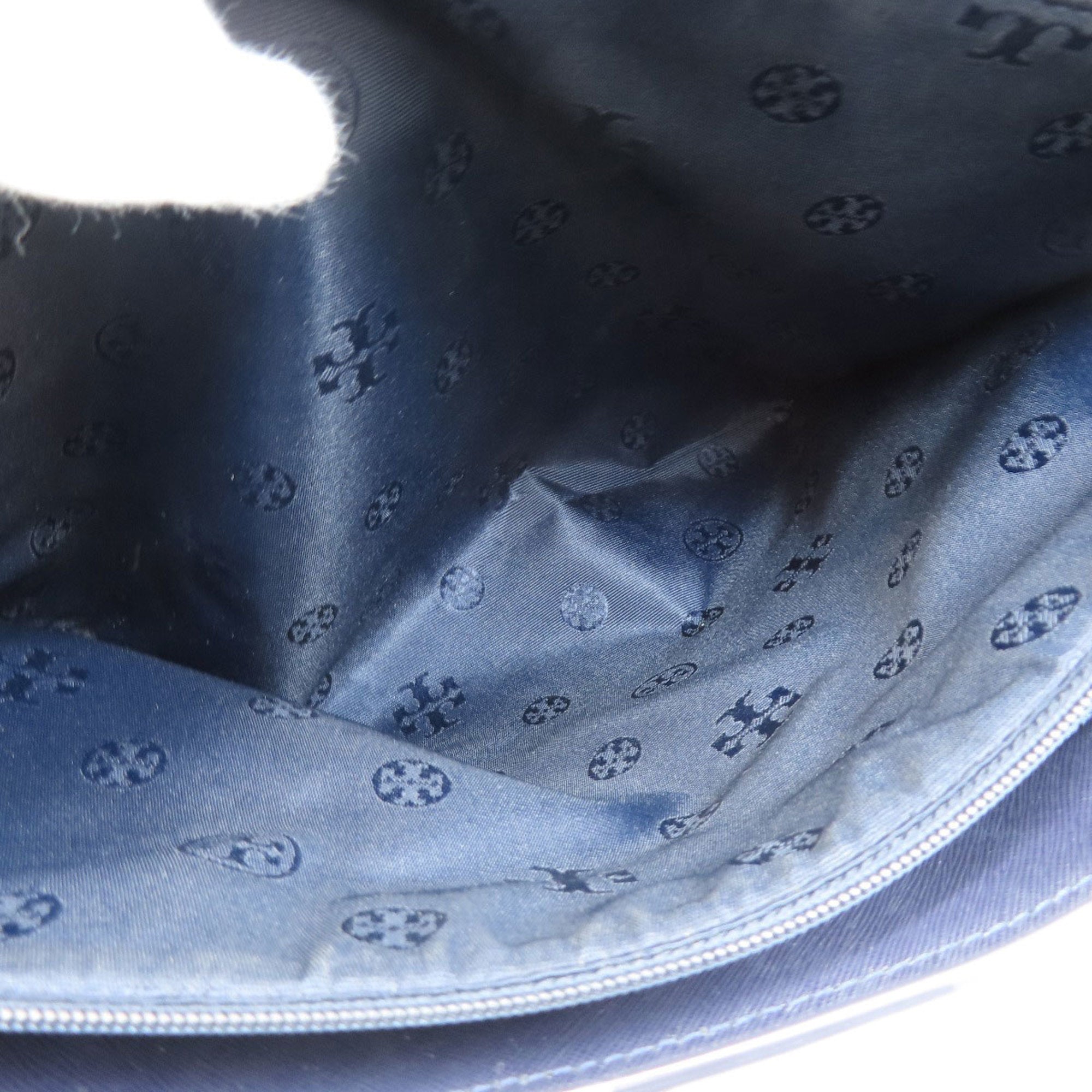 Tory Burch Navy Pvc Tote Bag (Pre-Owned)