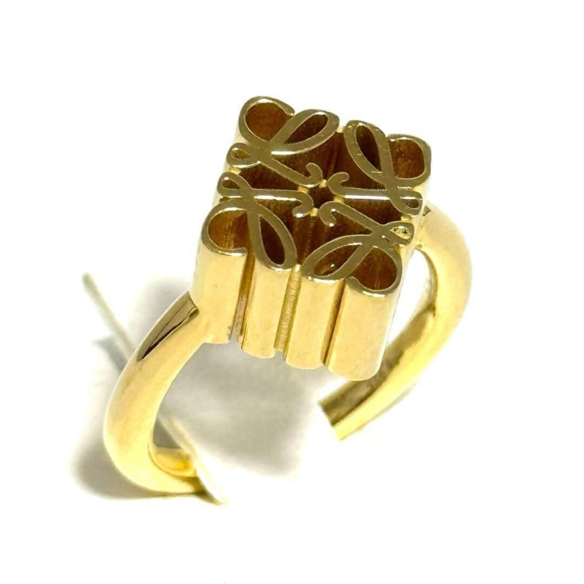 Loewe Gold Plating Silver 925 Band Ring (Pre-Owned)