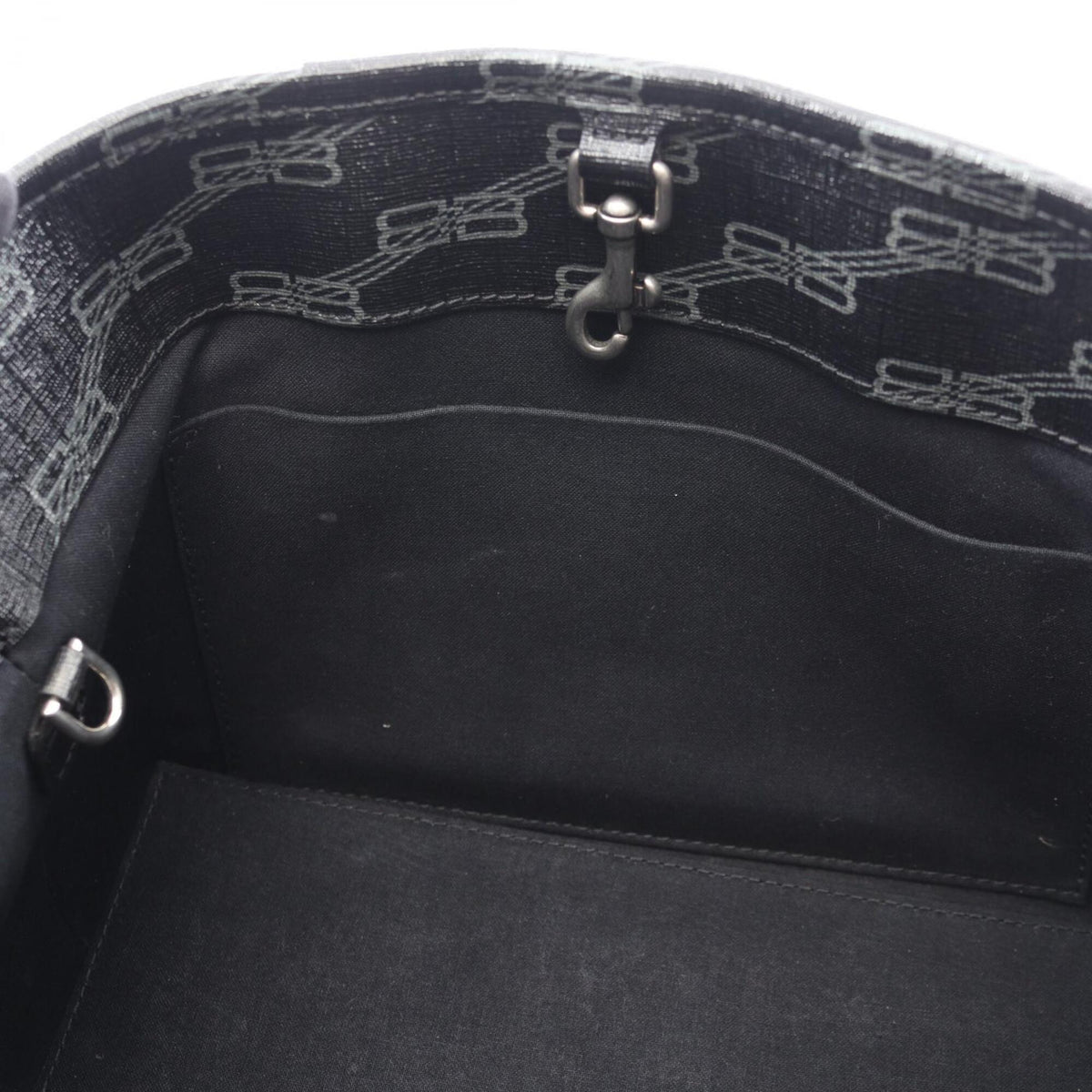Balenciaga Black Gray Pvc Handbag (Pre-Owned)
