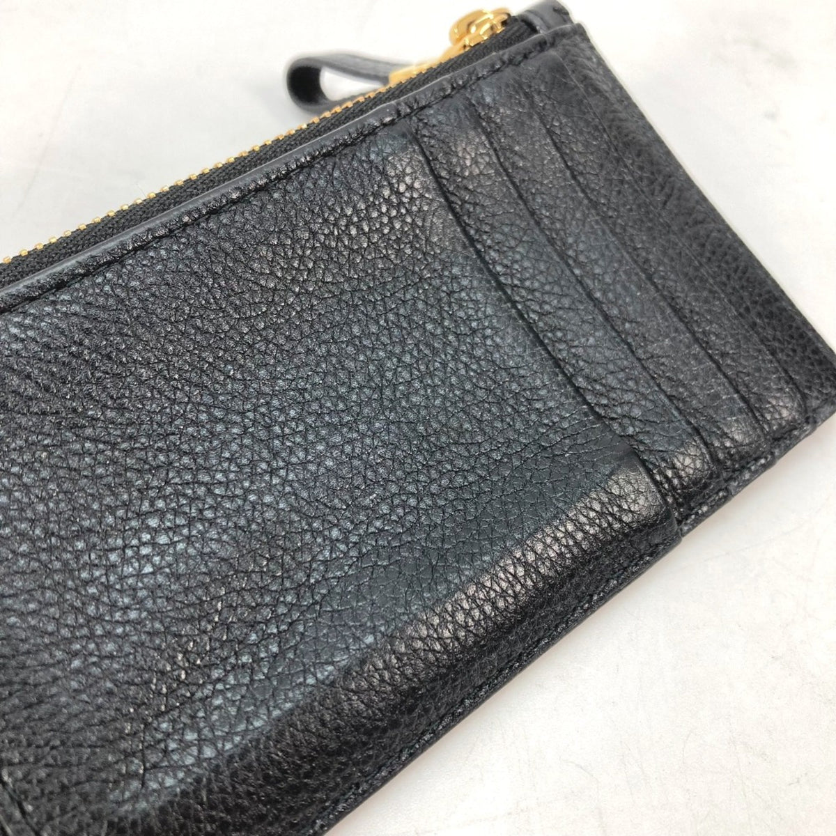 Christian Dior Black Leather Coin Purse/Coin Case (Pre-Owned)