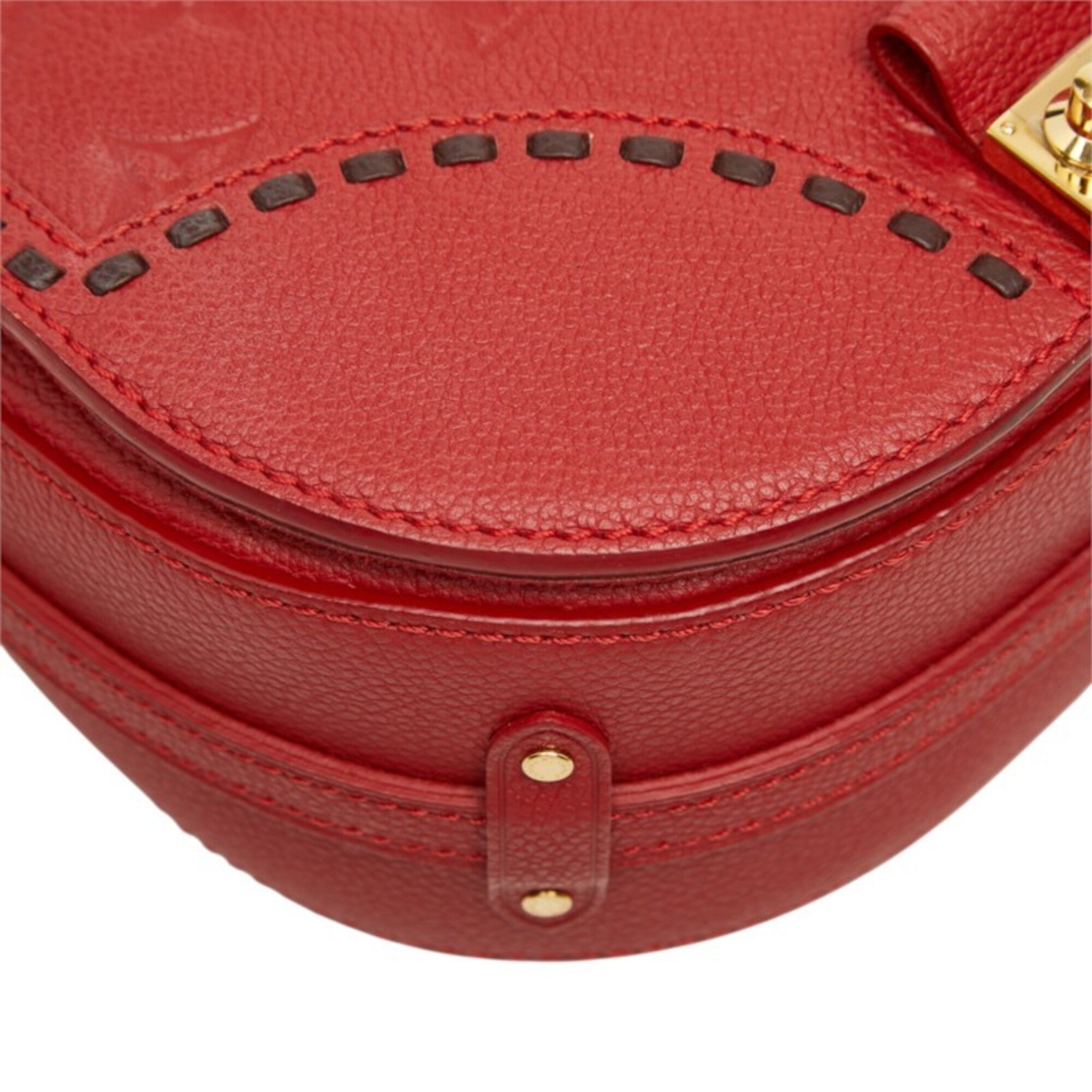 Louis Vuitton Cerise Monogram Red Color Leather Shoulder Bag (Pre-Owned)