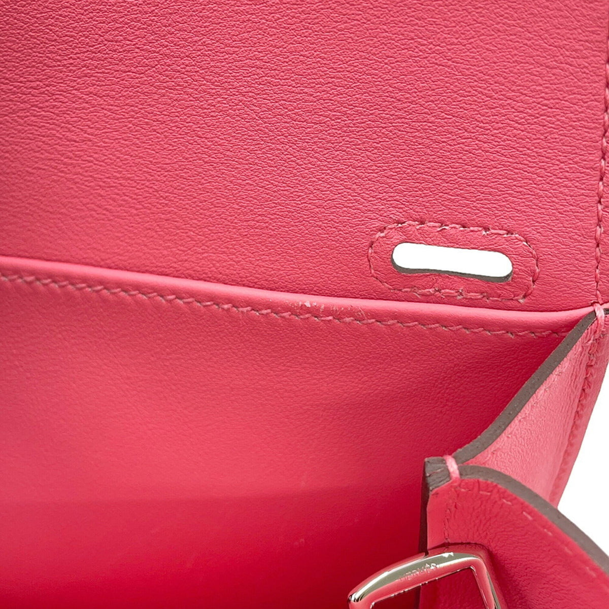 Hermes Kara Rose Azalee Swift Leather Handbag (Pre-Owned)