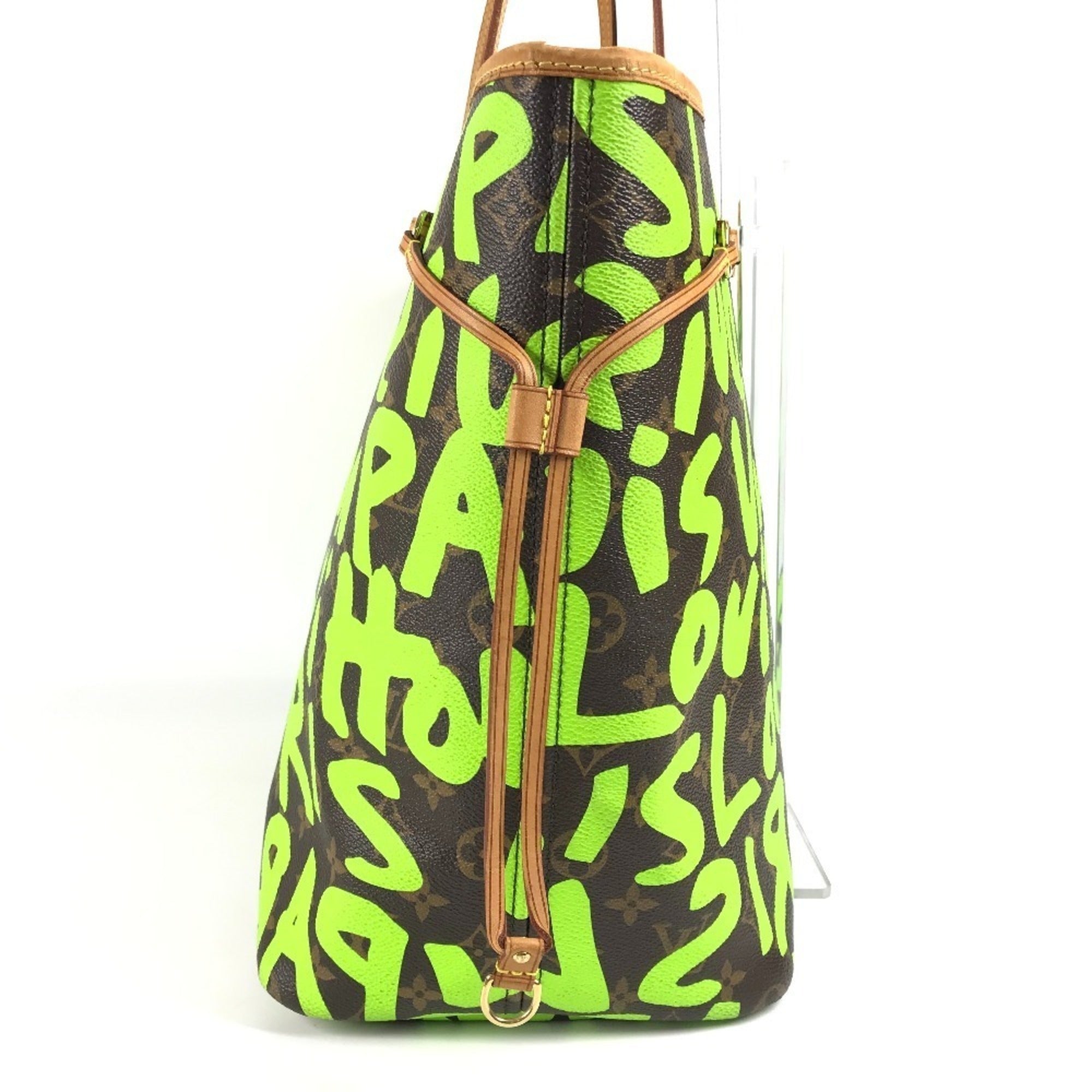 Louis Vuitton Brown Green Vert Monogram Graffiti Shoulder Bag Tote Bag (Pre-Owned)