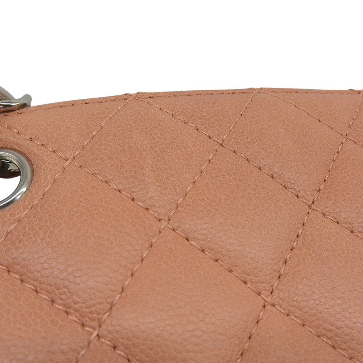 Chanel Salmon Pink Grained Calfskin Tote Bag (Pre-Owned)