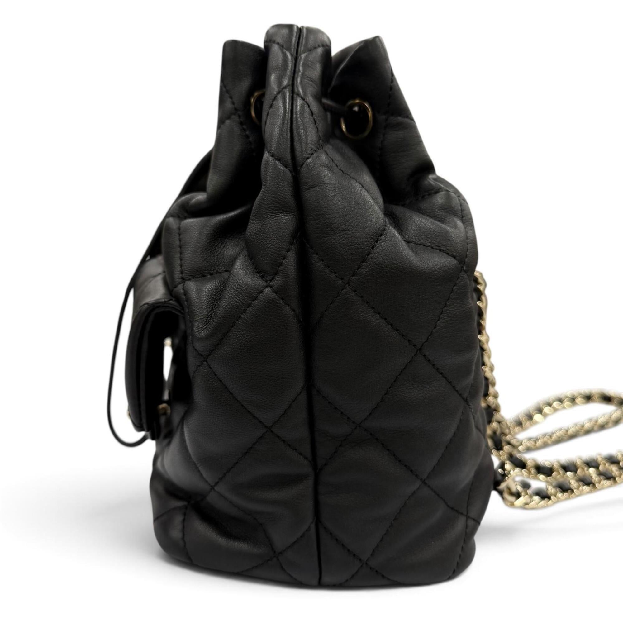Chanel Black Leather Backpack (Pre-Owned)