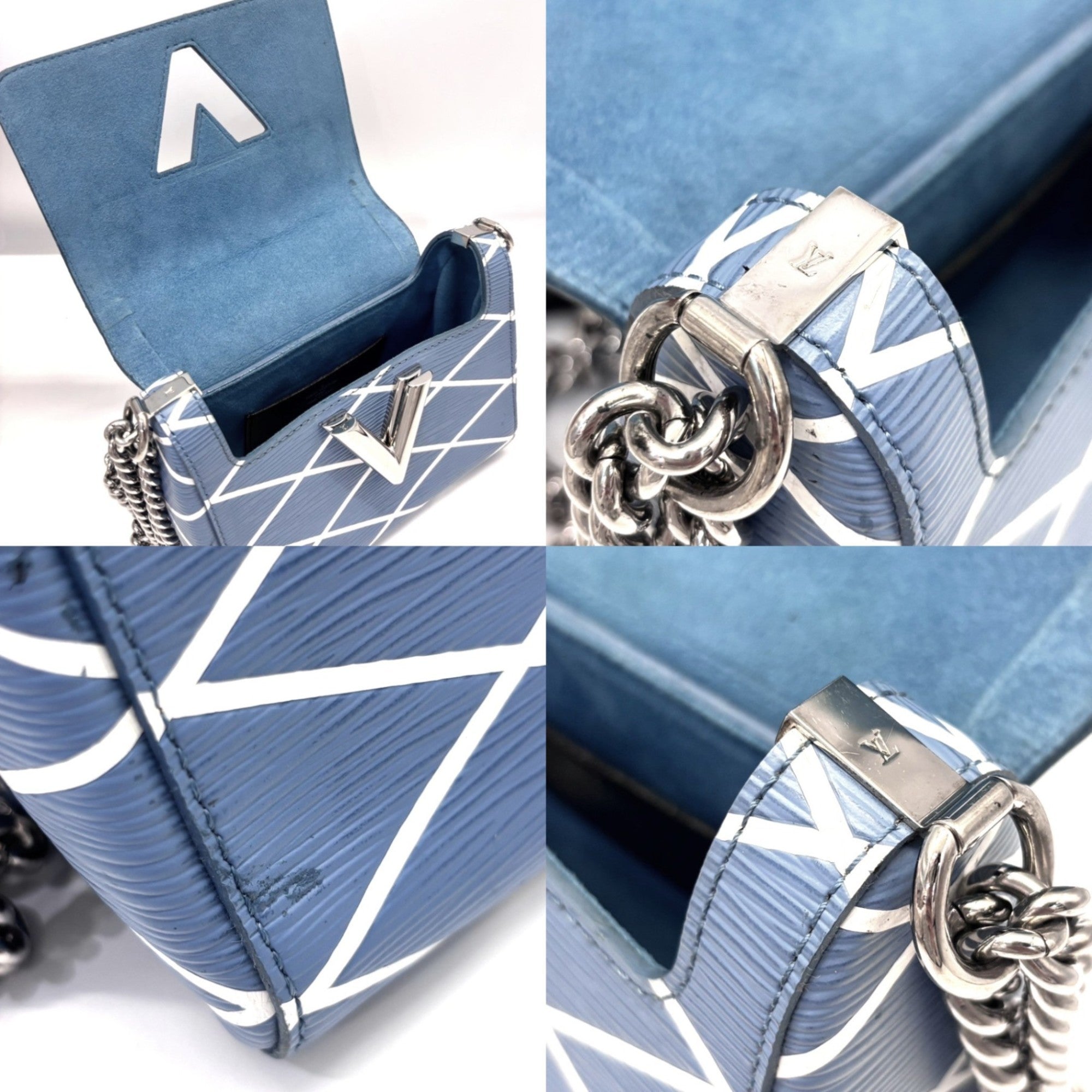 Louis Vuitton Epi Blue Light Blue Epi Leather Shoulder Bag (Pre-Owned)