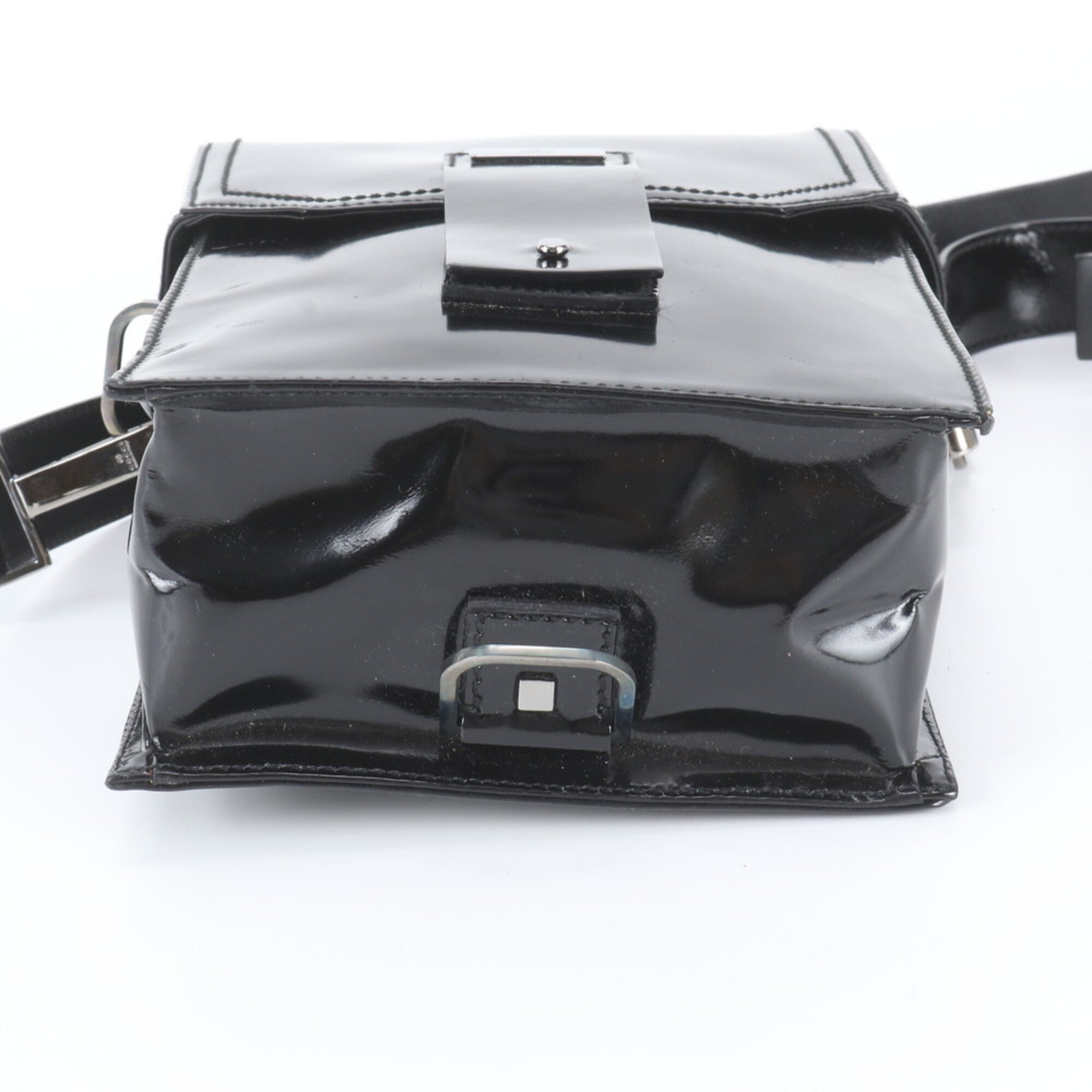 Gucci Black Leather Crossbody Bag Shoulder Bag (Pre-Owned)