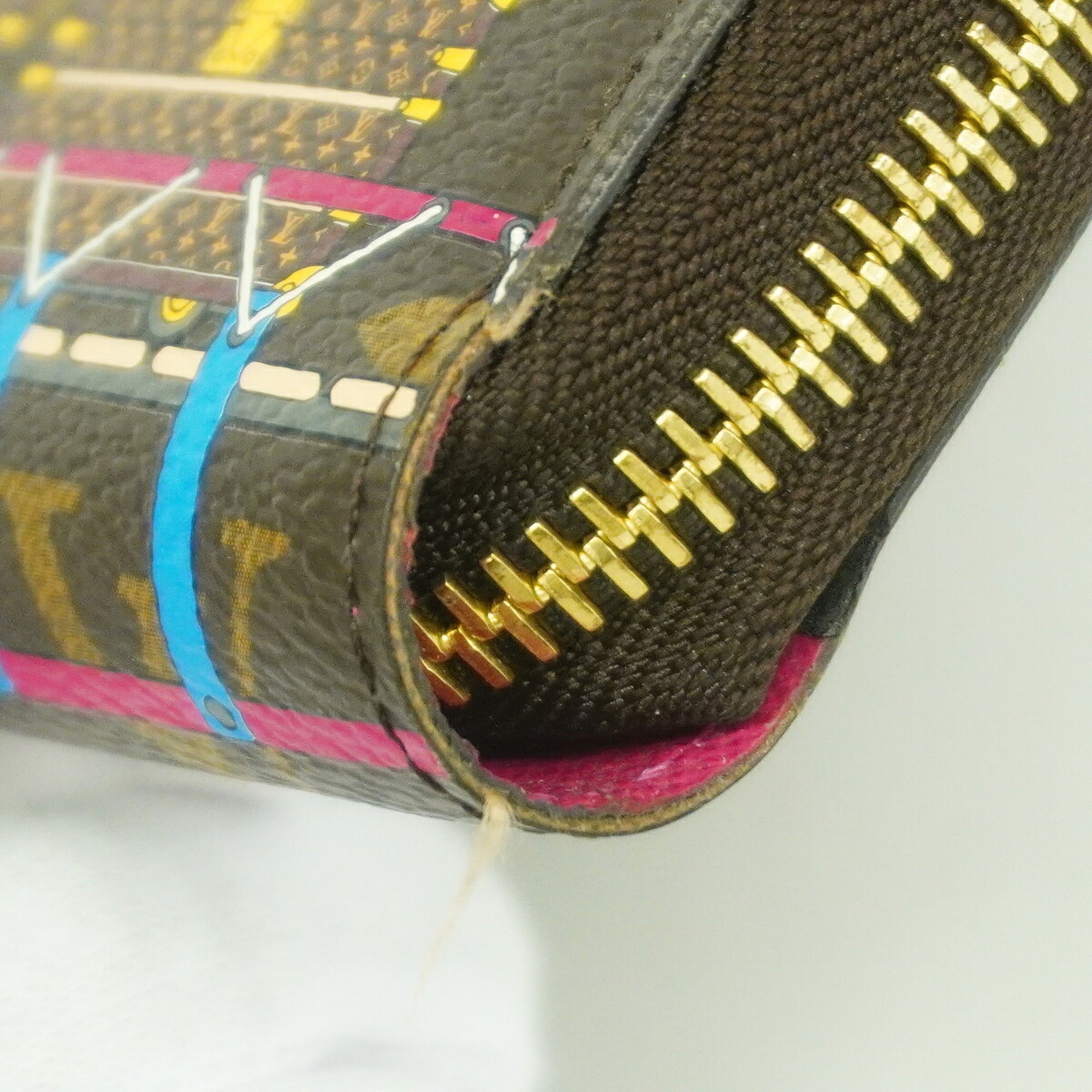 Louis Vuitton Brown Multi-Color Long Wallet (Bi-Fold) (Pre-Owned)