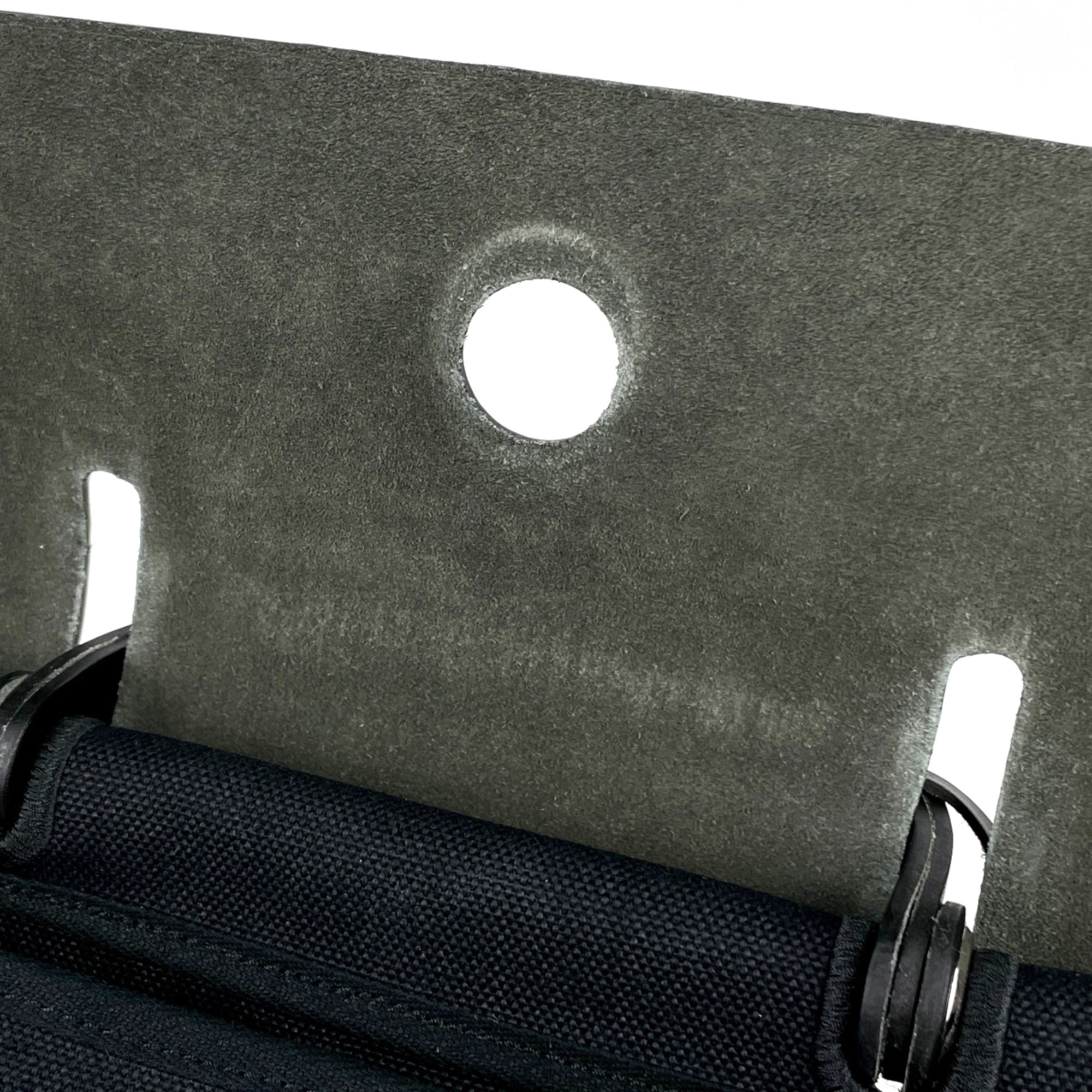 Hermes Black Noir Canvas Handbag (Pre-Owned)