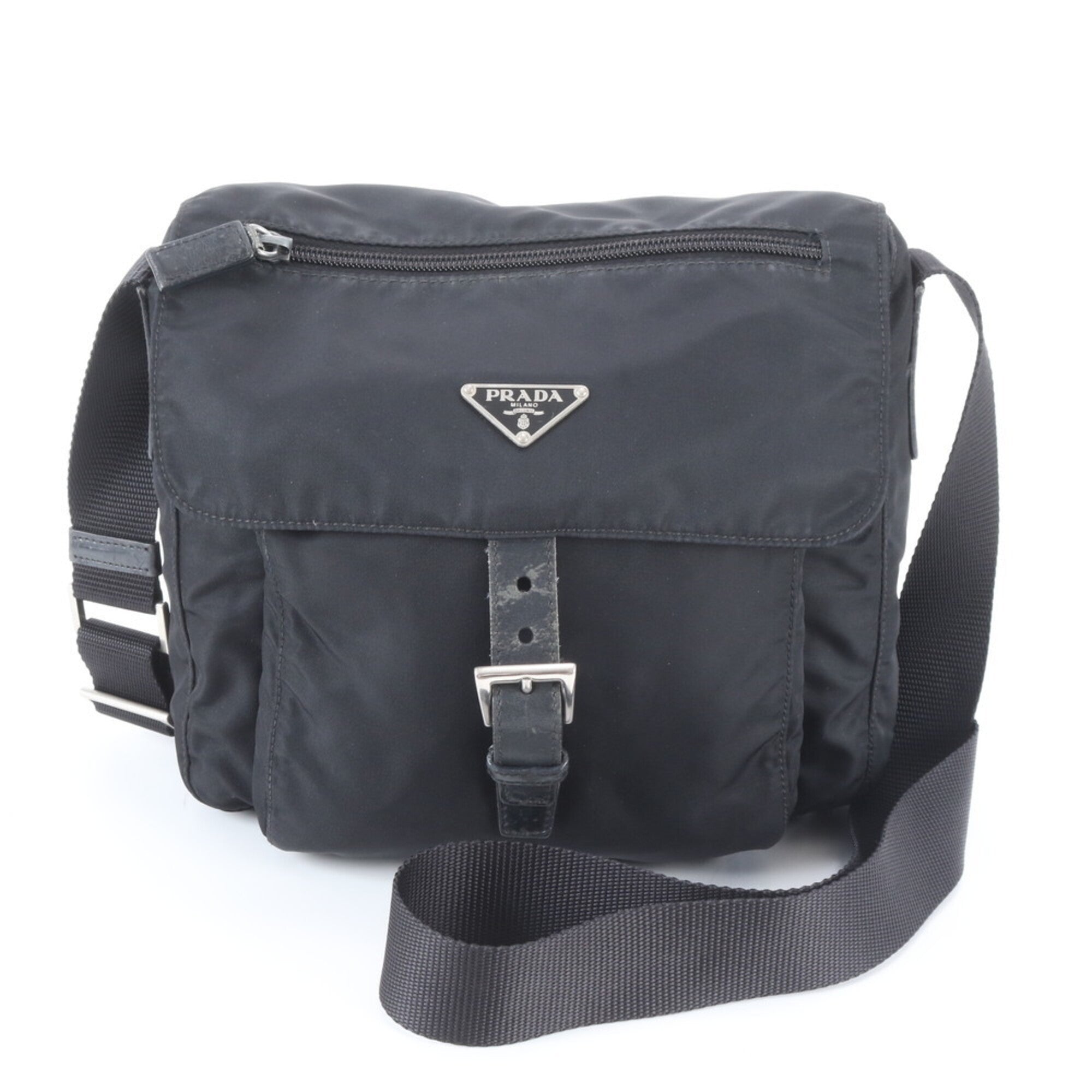 Prada Black Nylon Shoulder Bag (Pre-Owned)