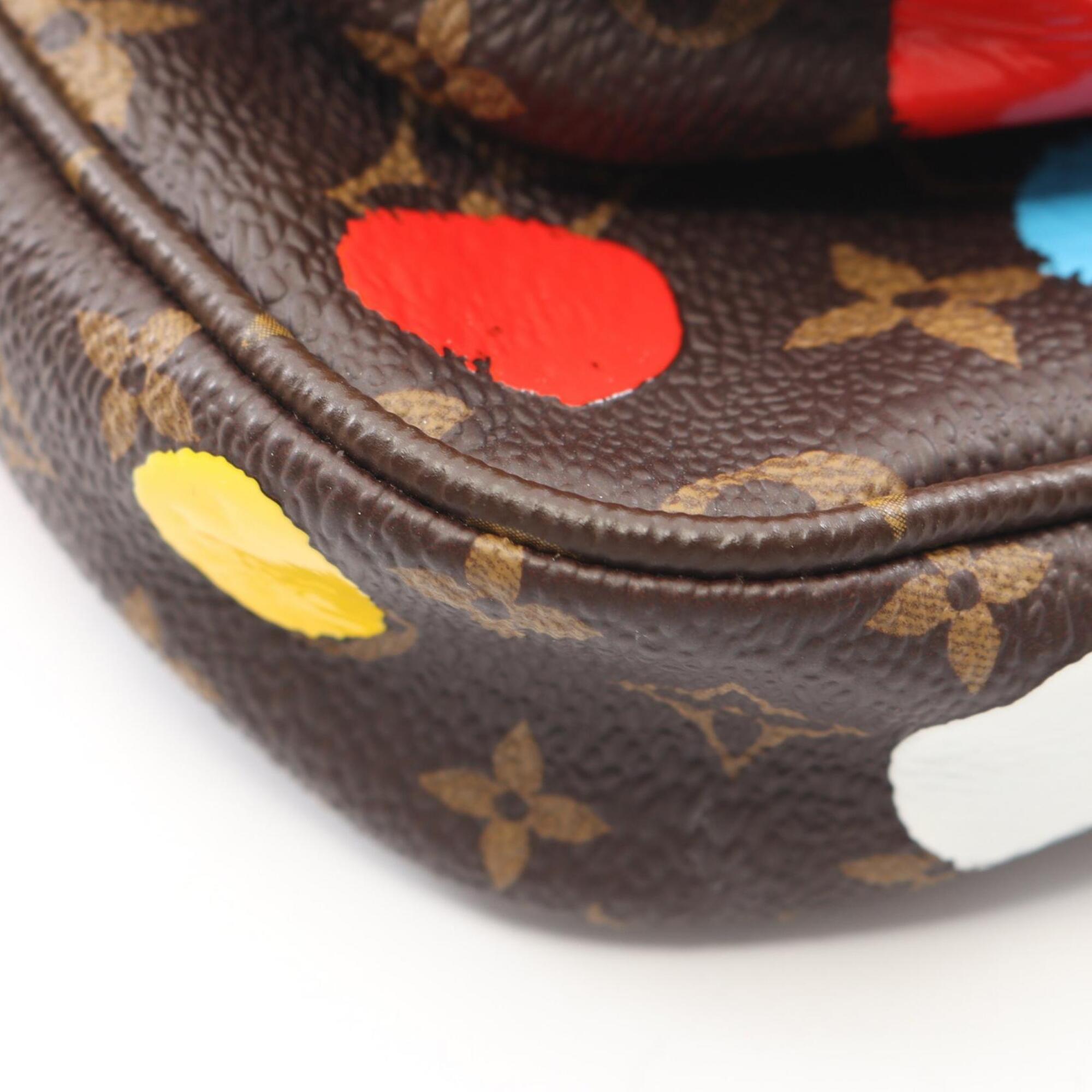 Louis Vuitton Brown Multi-Color Coated Canvas Pvc Monogram Leather Handbag Pochette Shoulder Bag (Pre-Owned)