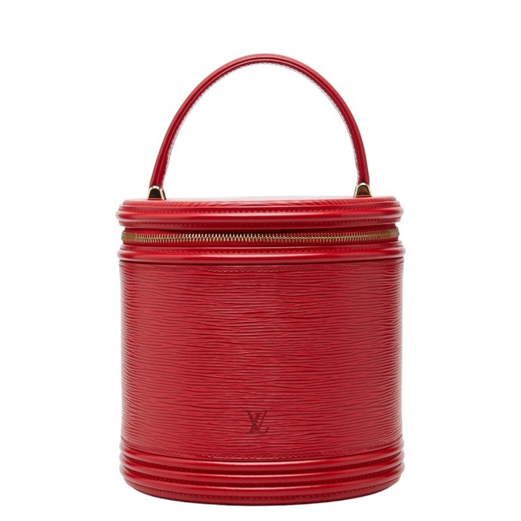 Louis Vuitton Castilian Red Leather Handbag Vanity Bag (Pre-Owned)