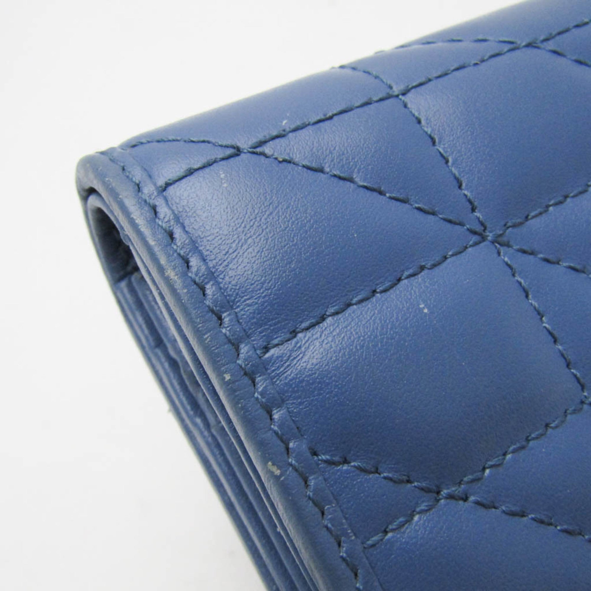 Gucci Blue Leather Wallet (Bi-Fold) (Pre-Owned)