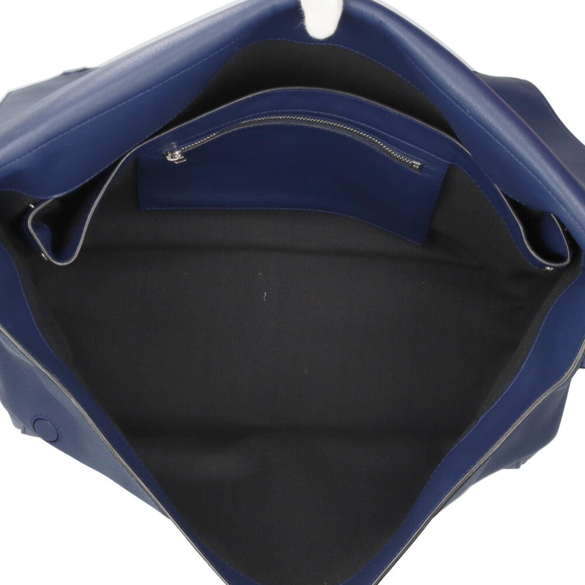 Loewe Anton Navy Leather Messenger Bag Shoulder Bag (Pre-Owned)