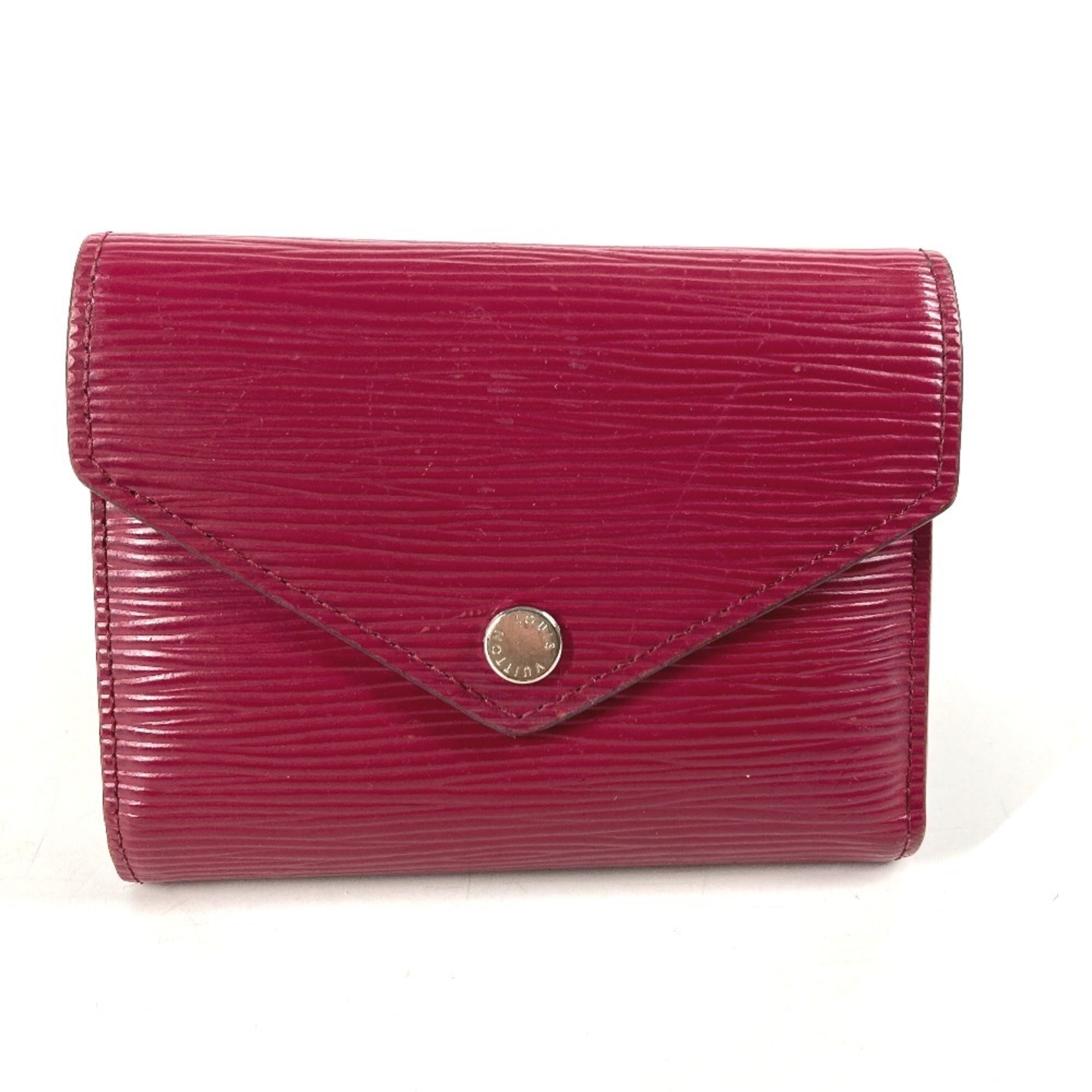 Louis Vuitton Fuchsia Purple Epi Leather Wallet (Tri-Fold) (Pre-Owned)