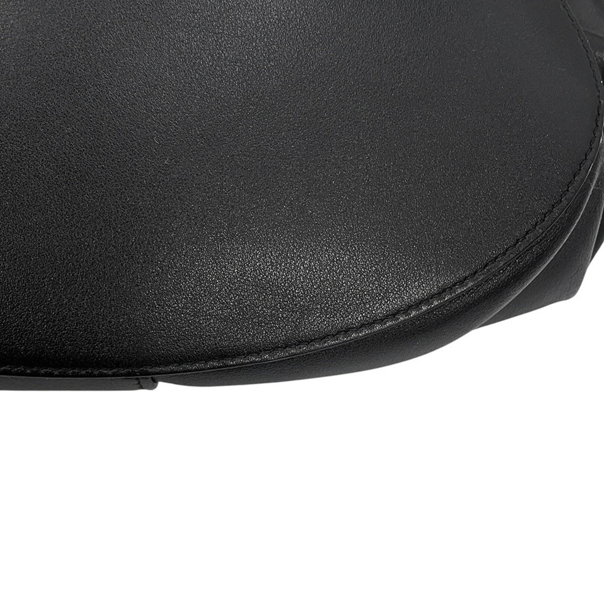 Yves Saint Laurent Black Leather Handbag Tote Bag (Pre-Owned)
