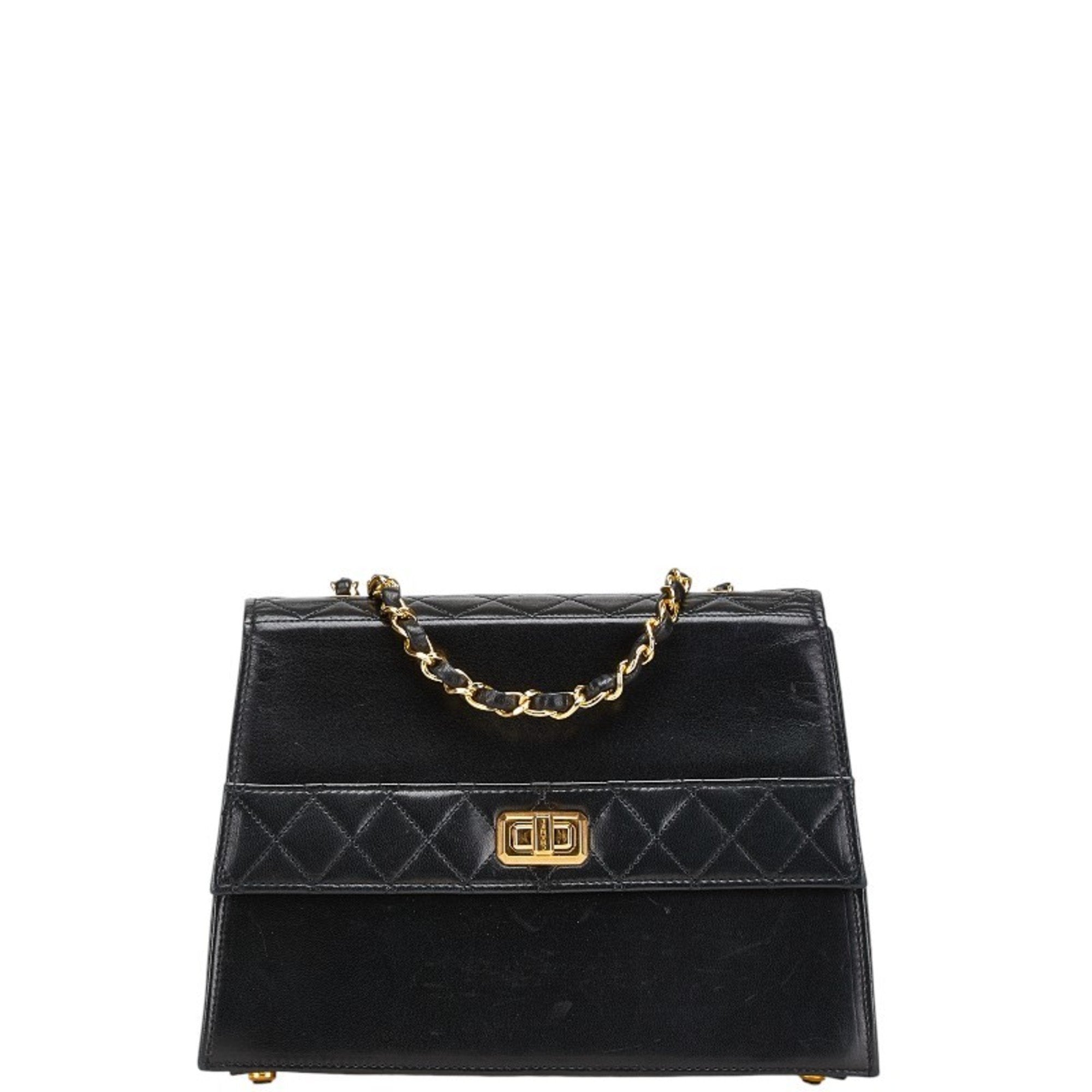 Chanel Matelasse Black Pouch Shoulder Bag (Pre-Owned)