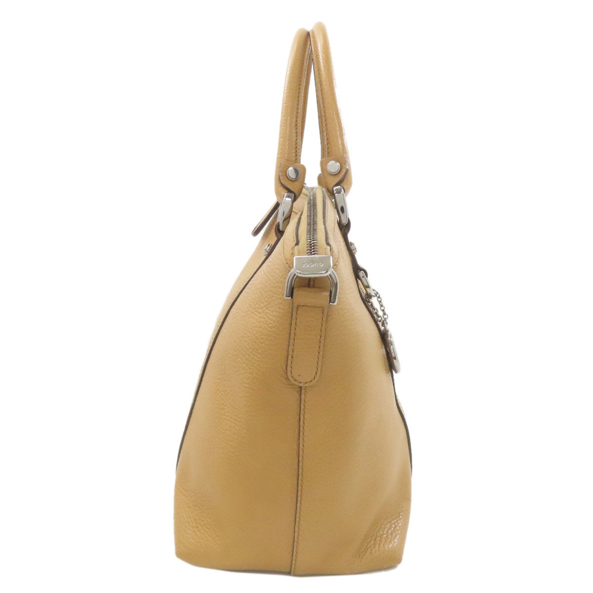 Gucci Beige Leather Tote Bag (Pre-Owned)