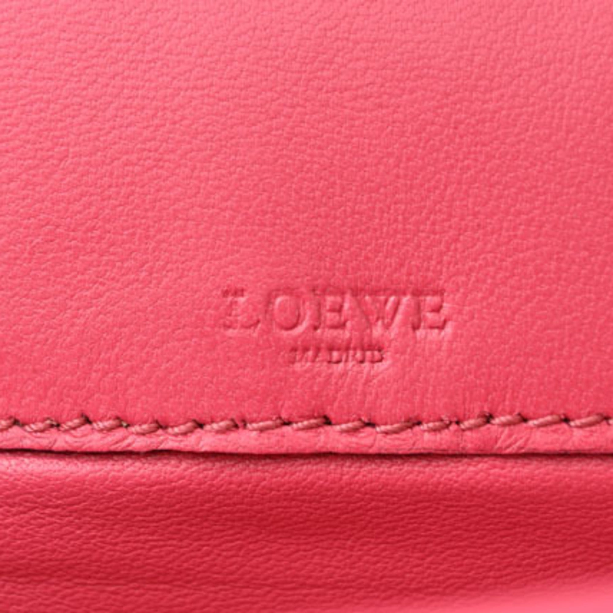 Loewe Pink Leather Clutch Bag Pouch (Pre-Owned)