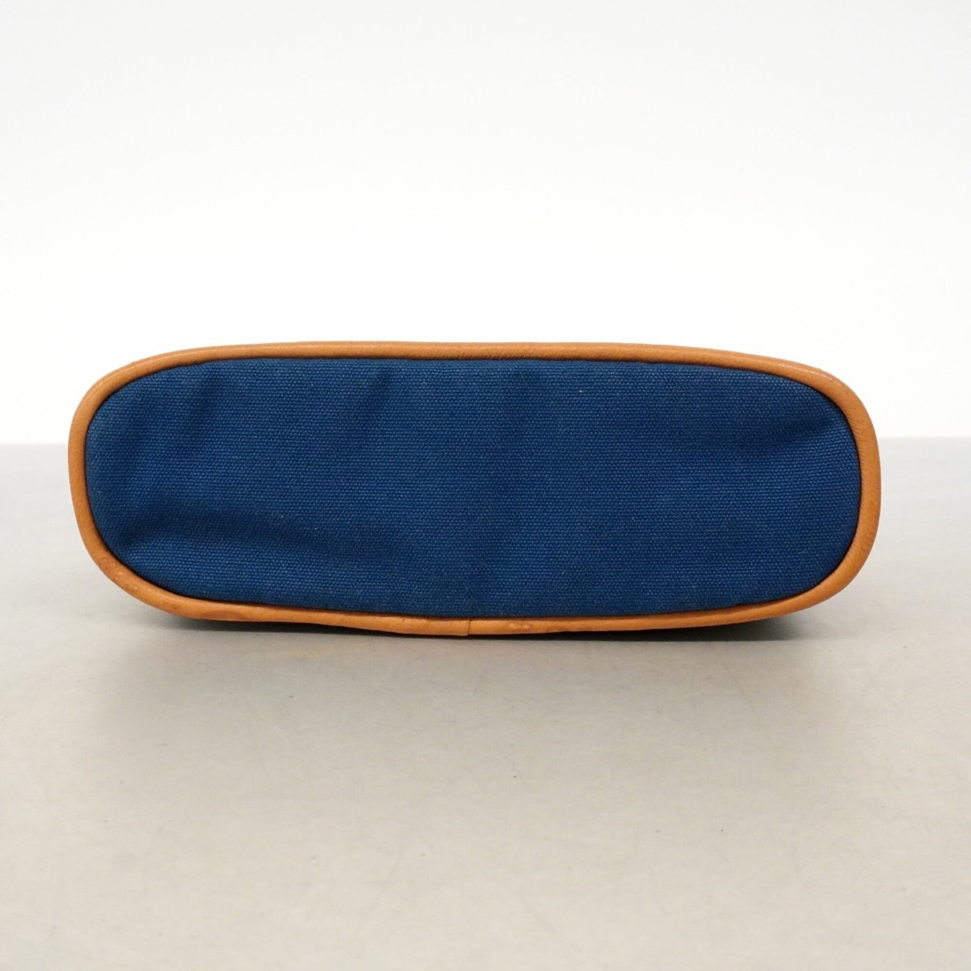 Hermes Blue Canvas Pouch (Pre-Owned)