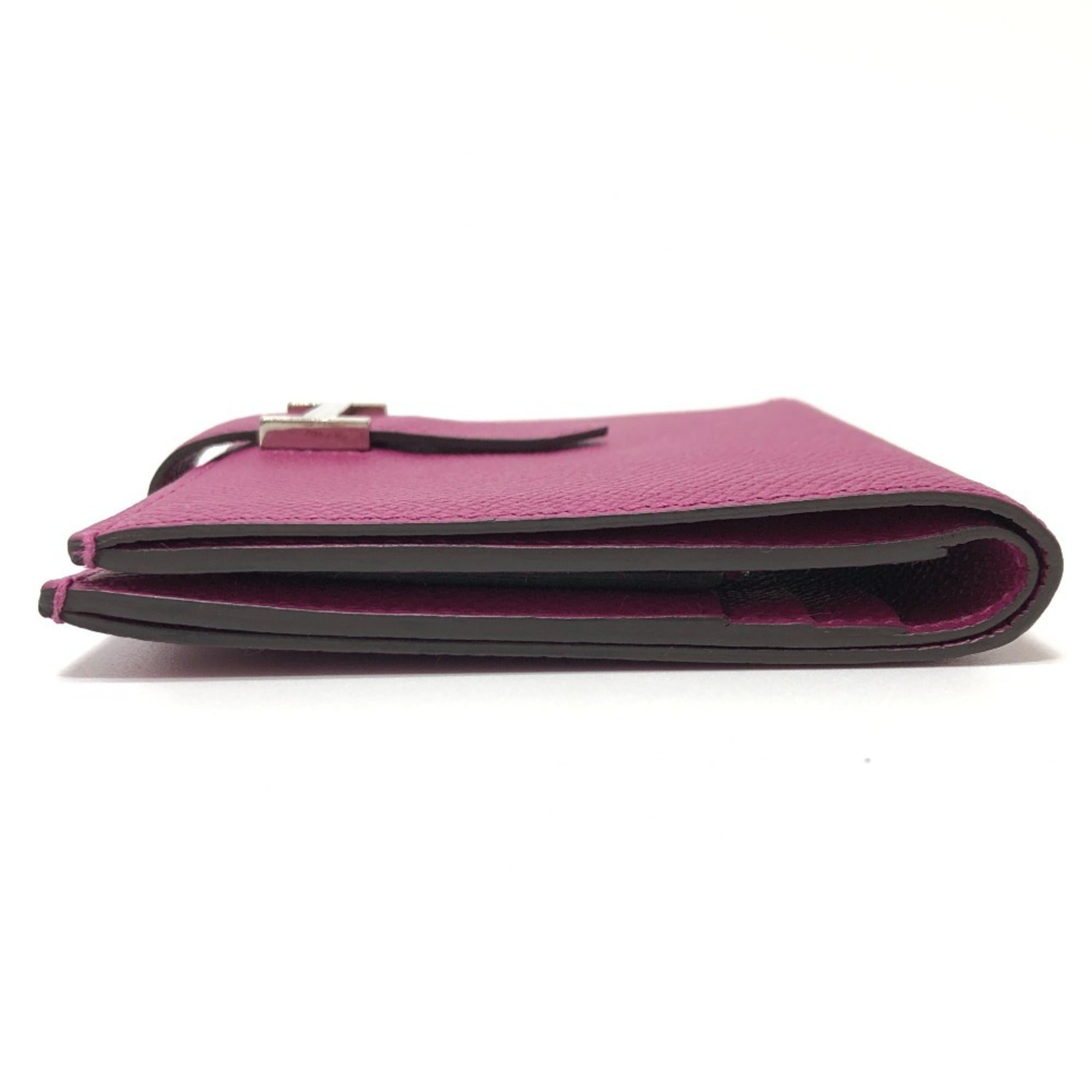 Hermes Bearn Rose Purple Epsom Leather Wallet (Bi-Fold) (Pre-Owned)