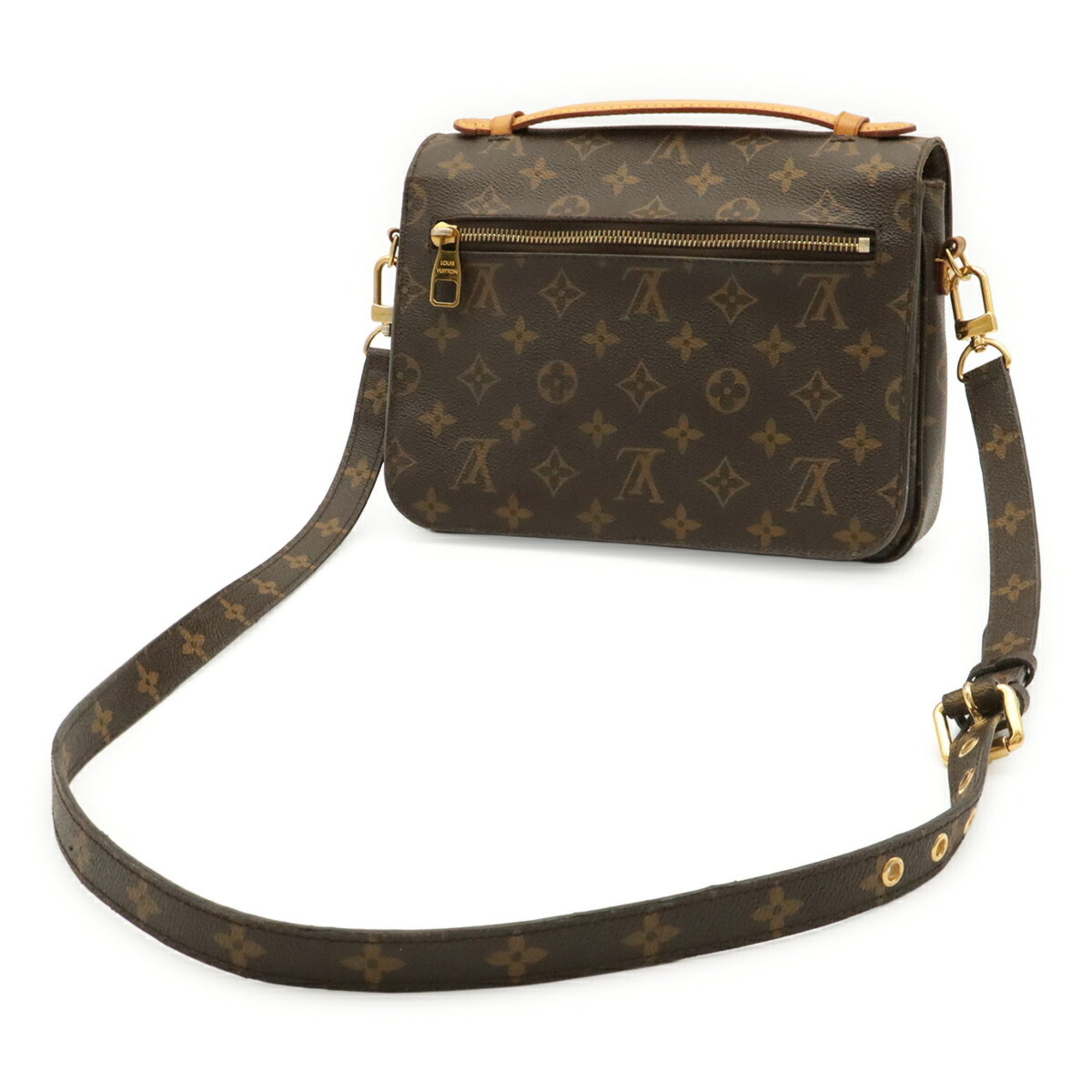 Louis Vuitton Brown Galle Monogram Monogram Clutch Bag Handbag Pochette Shoulder Bag (Pre-Owned)